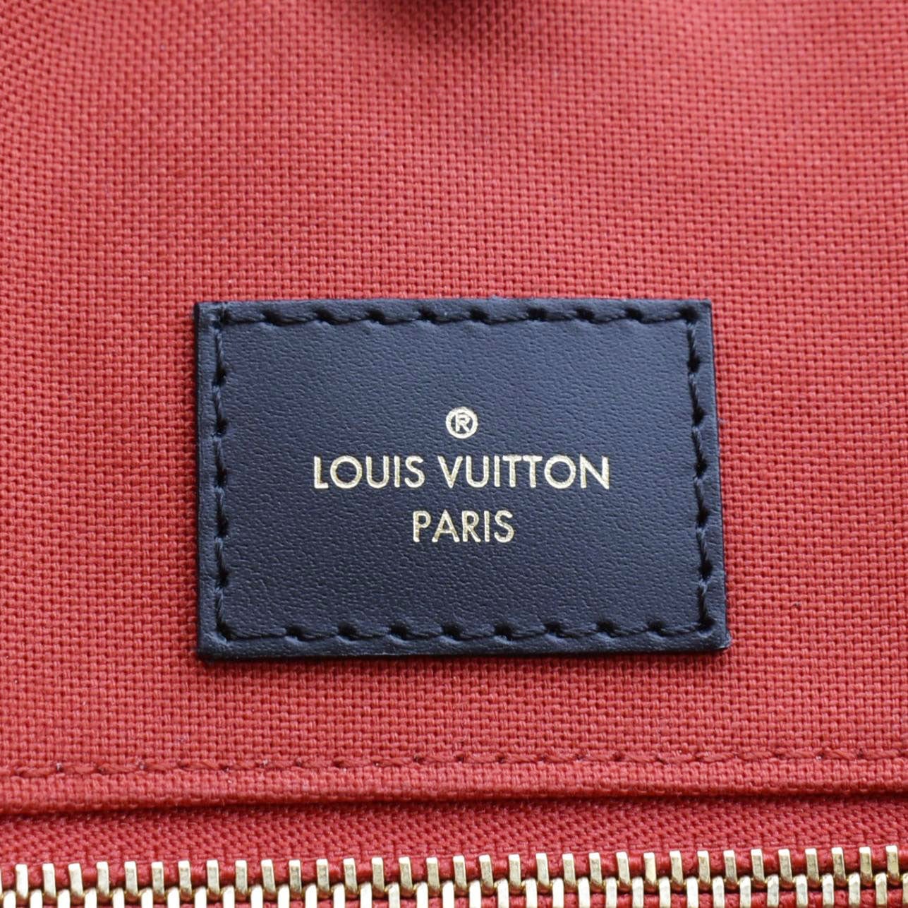 LOUIS VUITTON Onthego GM Giant Monogram Canvas Tote Shoulder Bag Brown - Image 11