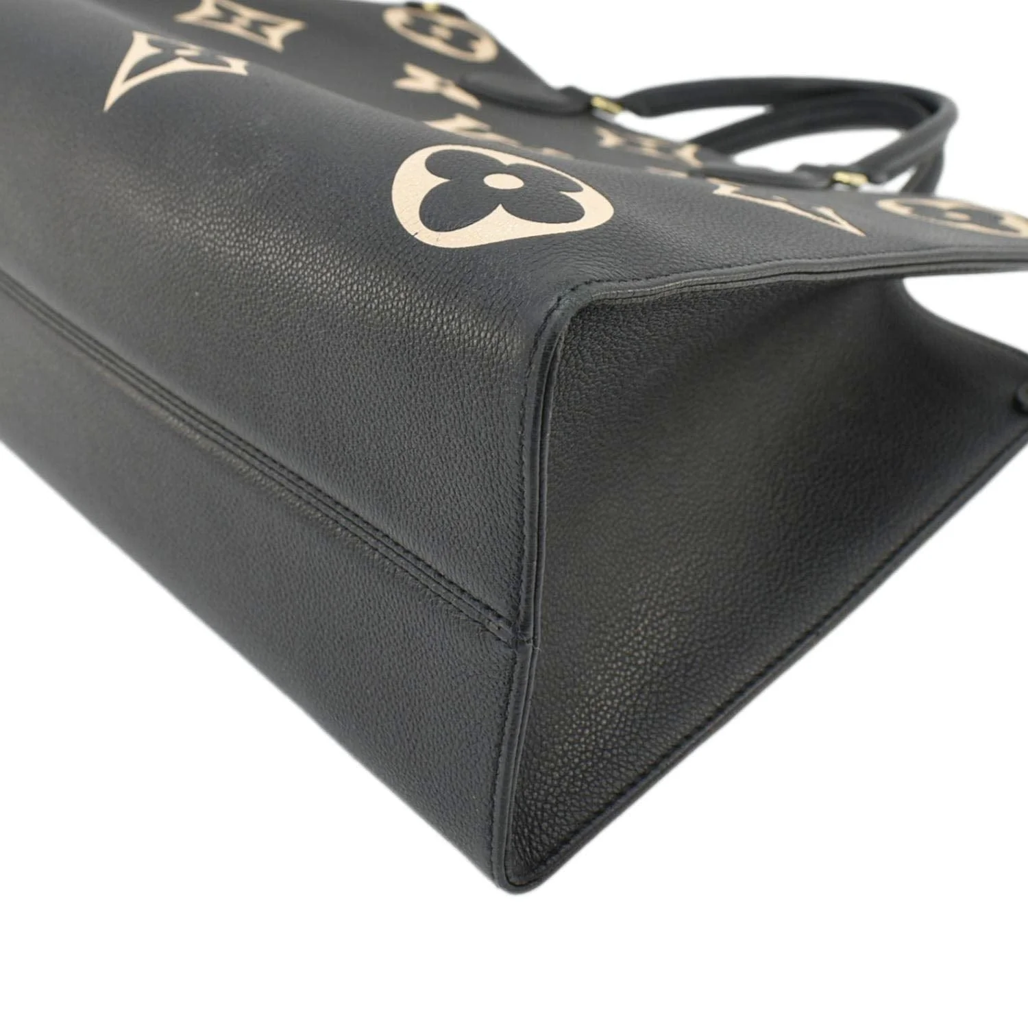 LOUIS VUITTON Onthego MM Monogram Empreinte Leather Tote Bag Bicolor - Image 9