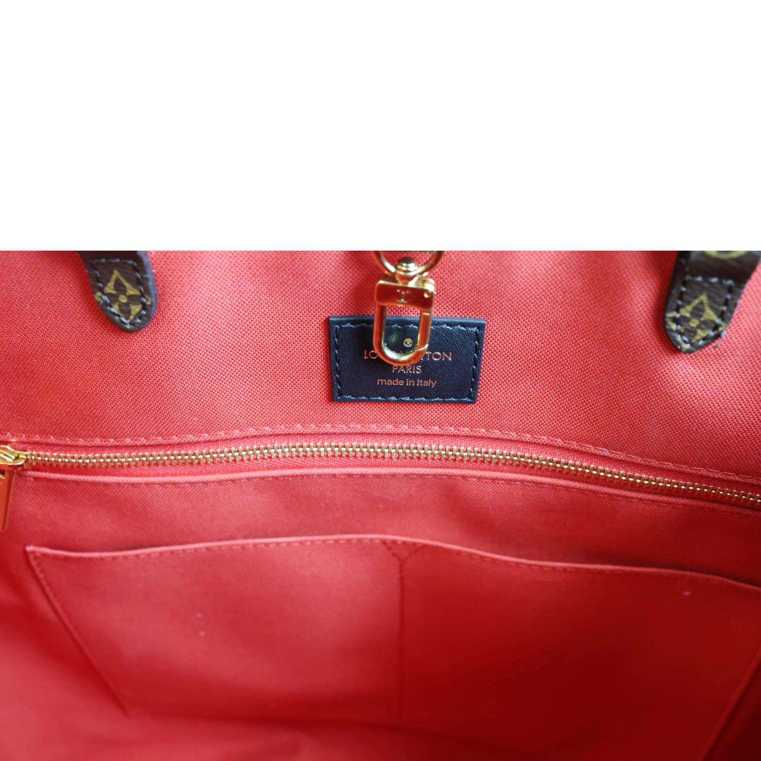 LOUIS VUITTON Onthego GM Giant Monogram Reverse Canvas Tote Bag Brown - Image 11