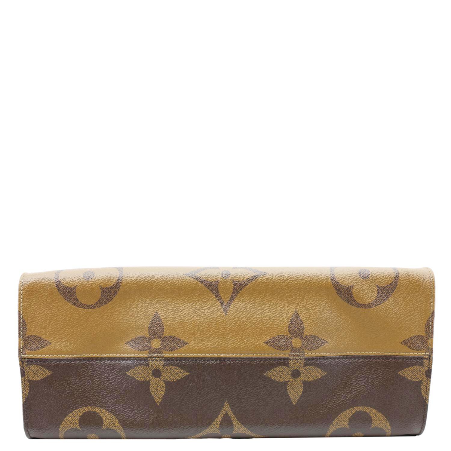LOUIS VUITTON Onthego GM Giant Monogram Reverse Canvas Tote Bag Brown - Image 9