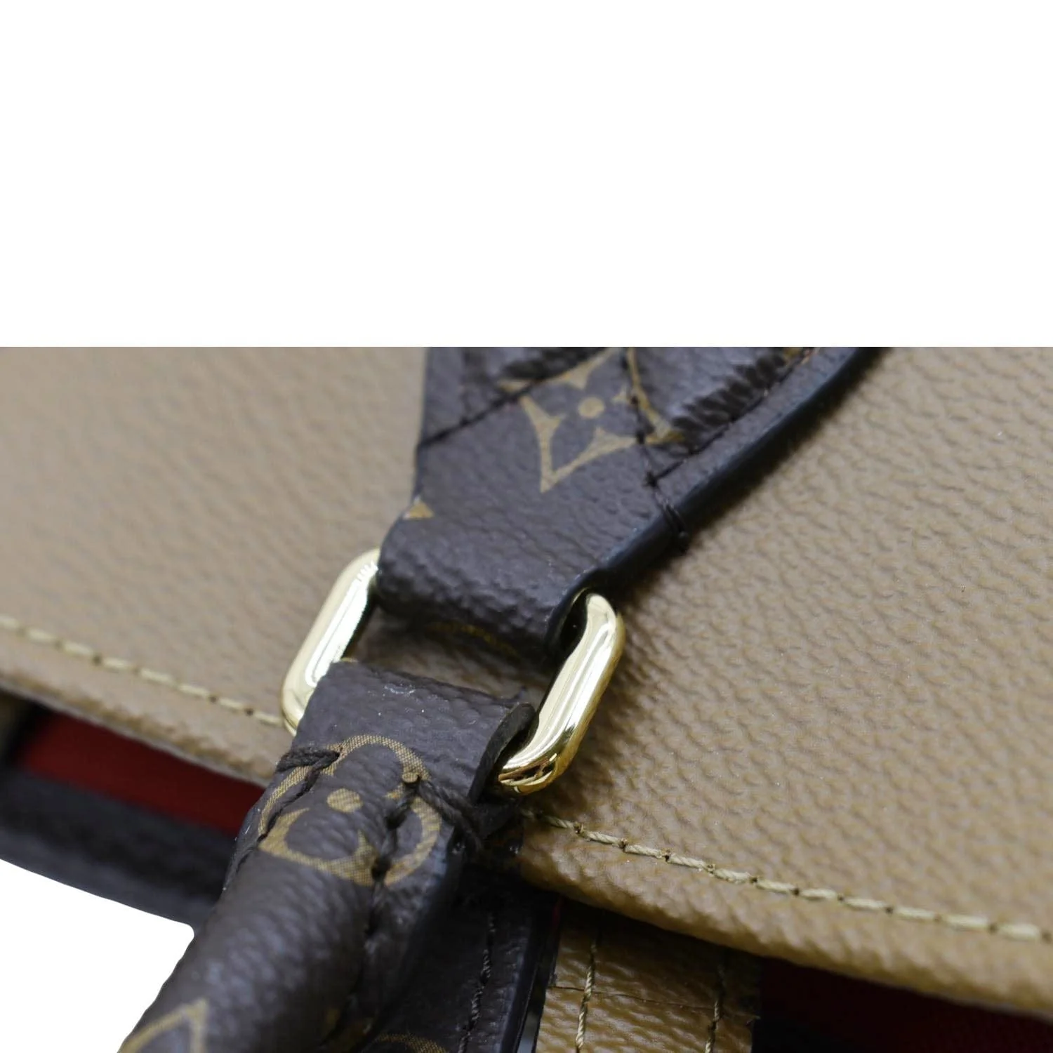 LOUIS VUITTON Onthego GM Giant Monogram Reverse Canvas Tote Bag Brown - Image 13