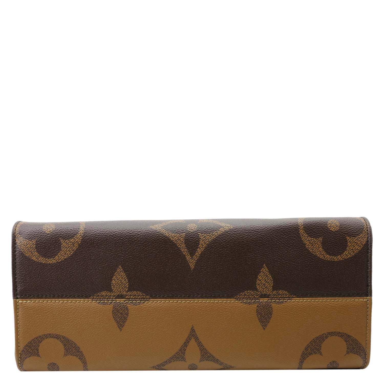 LOUIS VUITTON Onthego MM Giant Monogram Reverse Canvas Tote Bag Brown - Image 9