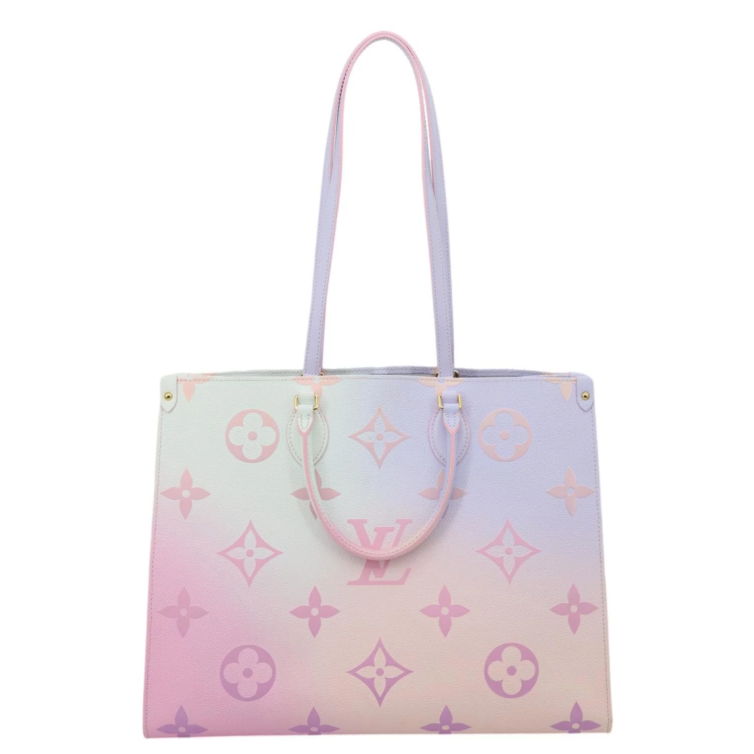 LOUIS VUITTON Onthego GM Monogram Giant Canvas Tote Bag Sunrise Pastel - Image 5