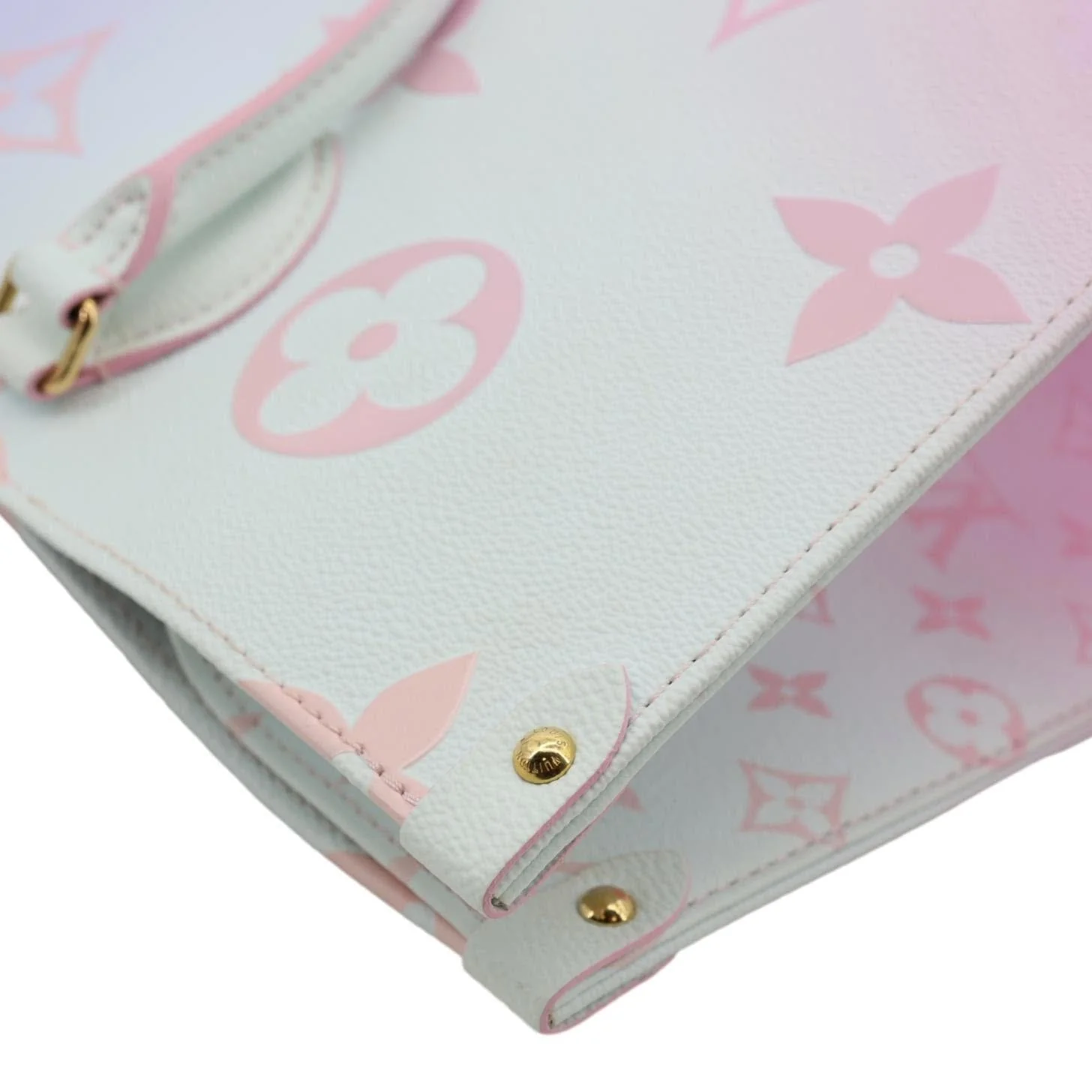 LOUIS VUITTON Onthego GM Monogram Giant Canvas Tote Bag Sunrise Pastel - Image 8