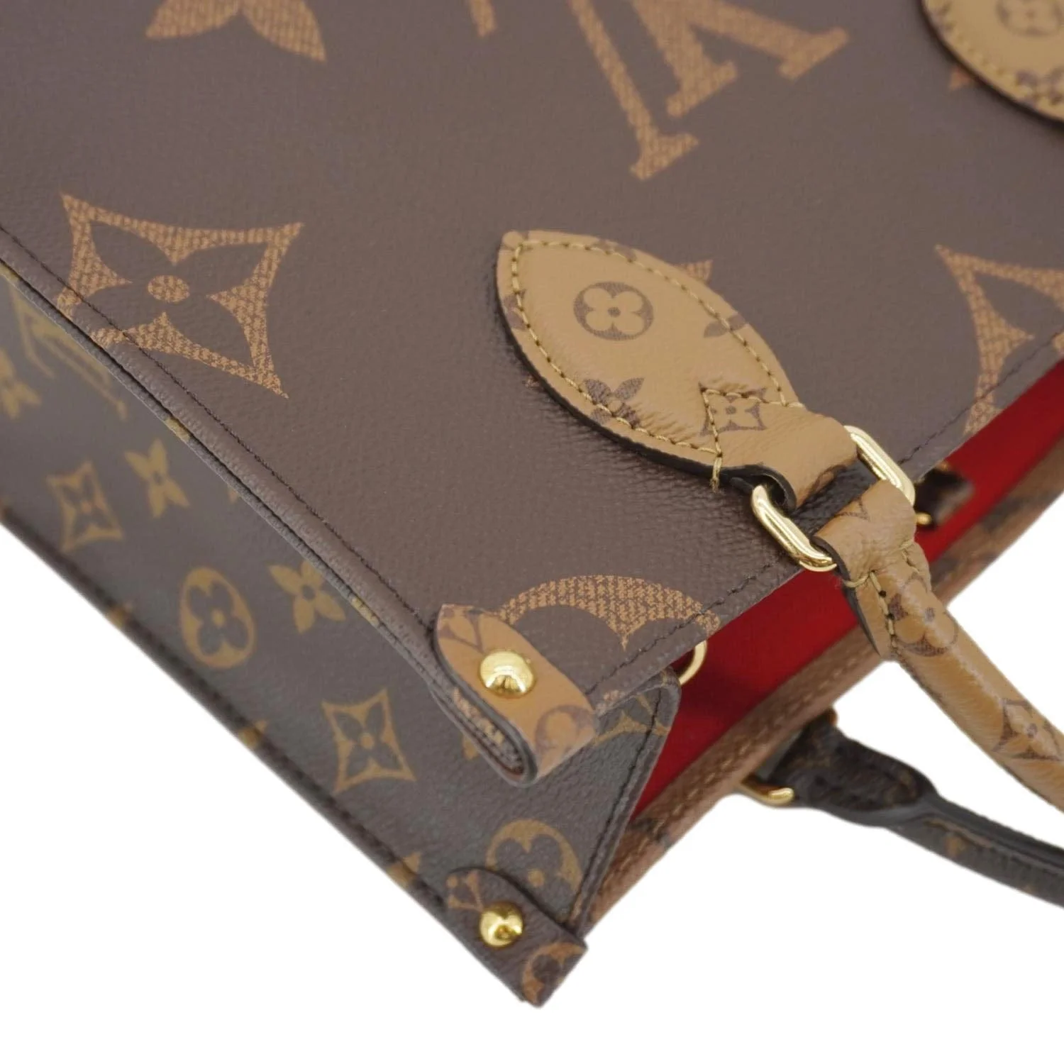 LOUIS VUITTON Onthego PM Giant Monogram Reverse Canvas Shoulder Bag Brown - Image 7