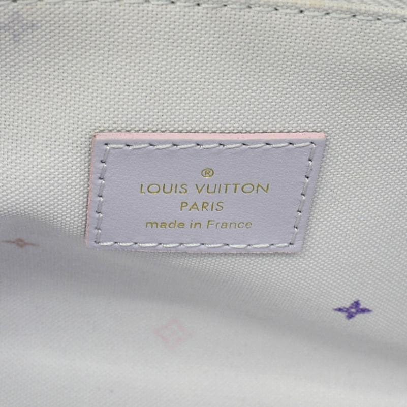 LOUIS VUITTON Onthego PM Monogram Coated Canvas Tote Sunrise Pastel - Image 11