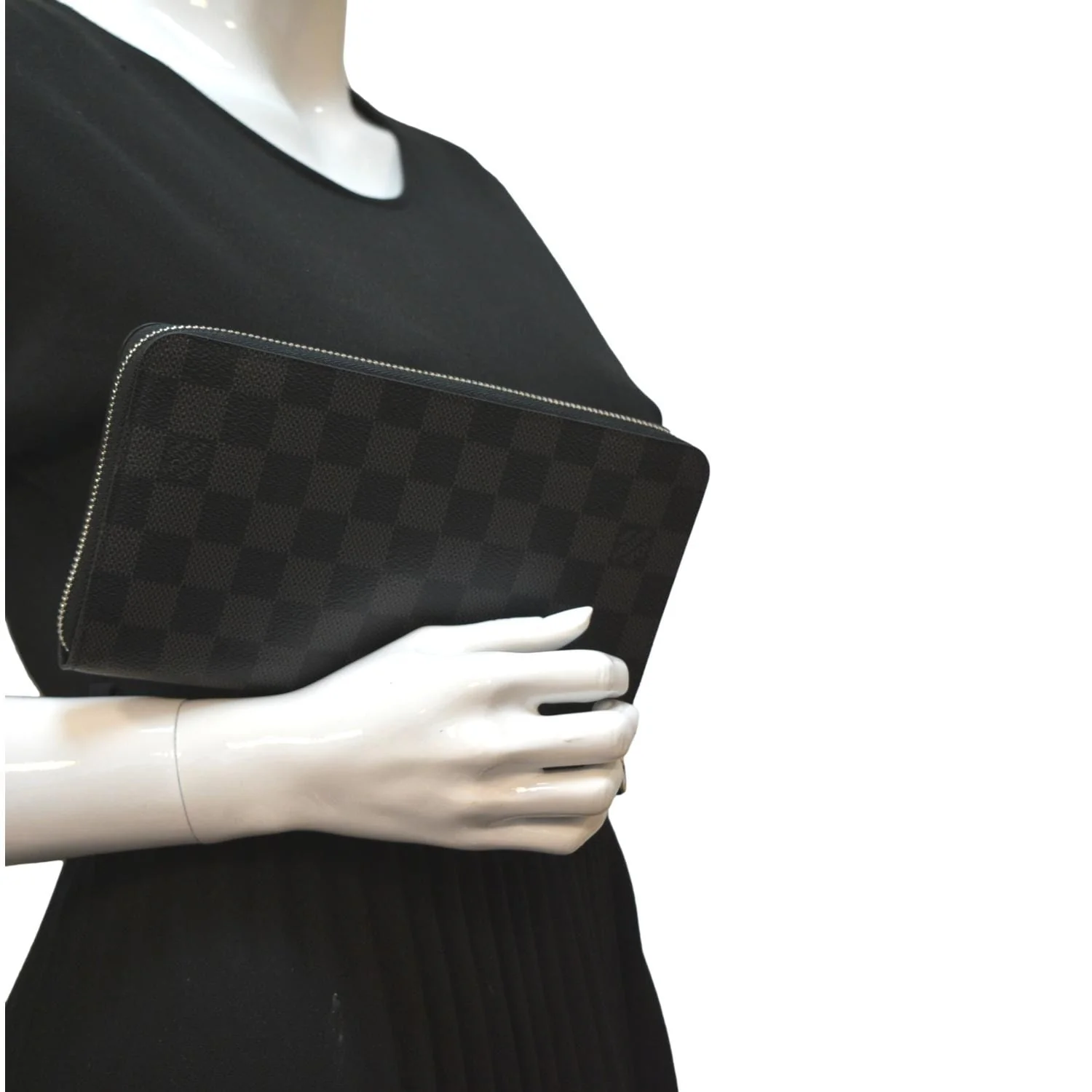 LOUIS VUITTON Zippy Organizer Damier Graphite Wallet Black - Image 2