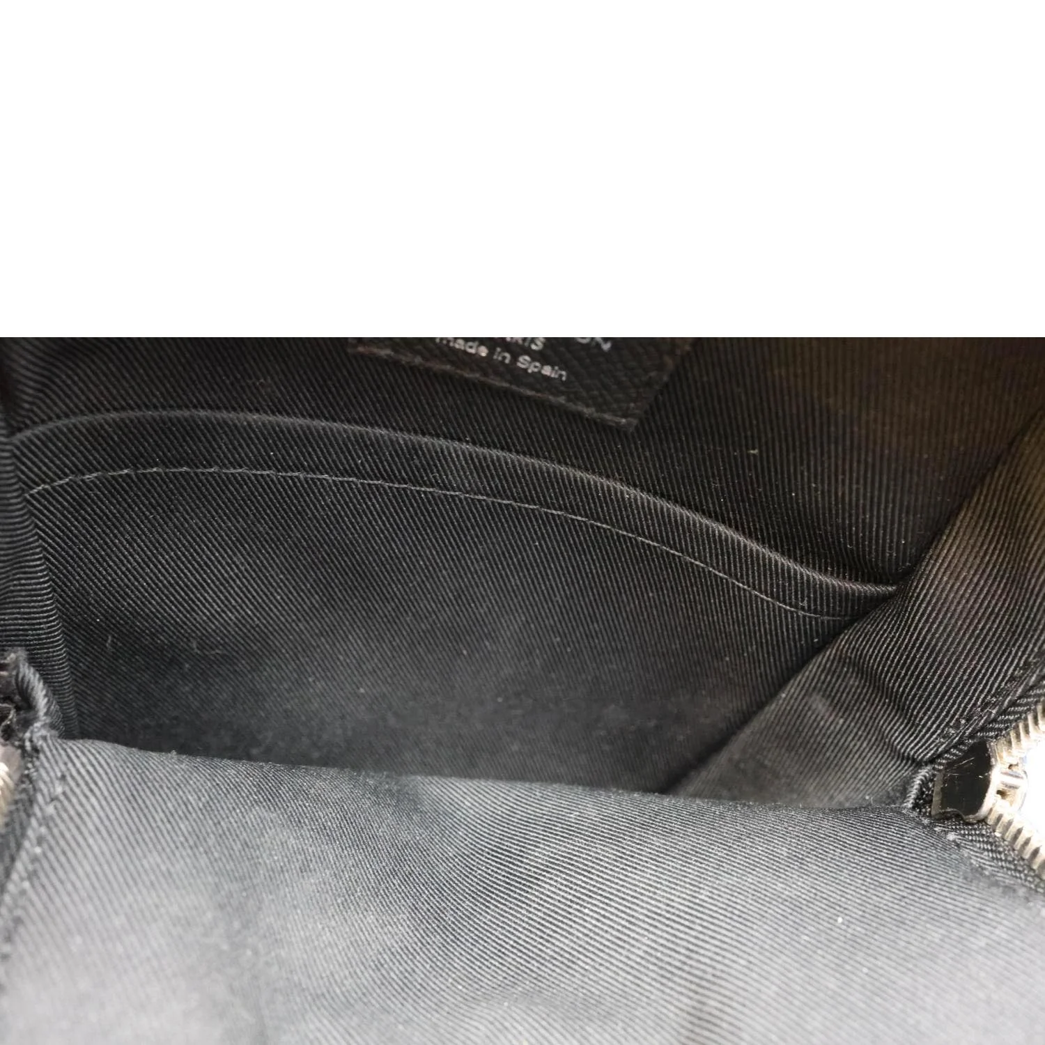 LOUIS VUITTON Outdoor Slingbag Monogram Taigarama Leather Crossbody Bag Black - Image 10
