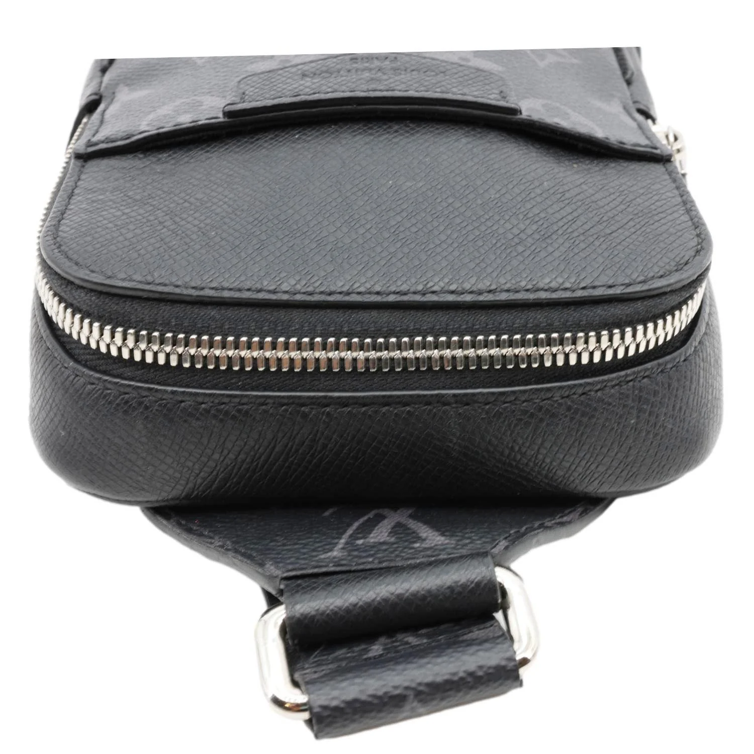 LOUIS VUITTON Outdoor Slingbag Monogram Taigarama Leather Crossbody Bag Black - Image 5