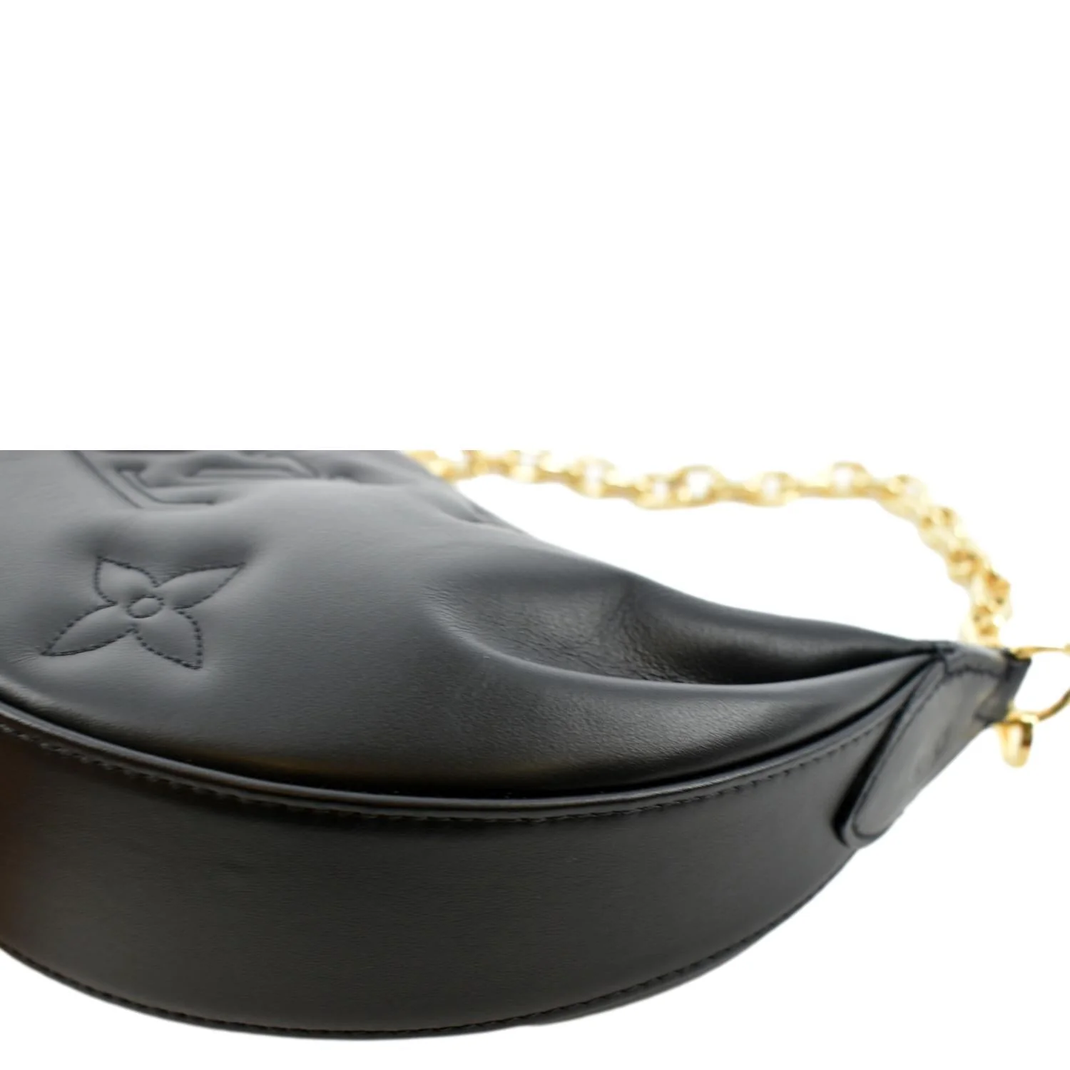 LOUIS VUITTON Over The Moon Calf Leather Shoulder Bag Black - Image 8