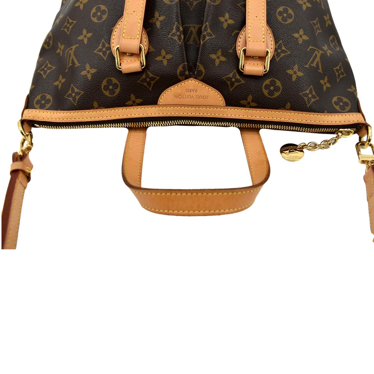 LOUIS VUITTON Palermo PM Monogram Canvas Shoulder Bag Brown - Image 3