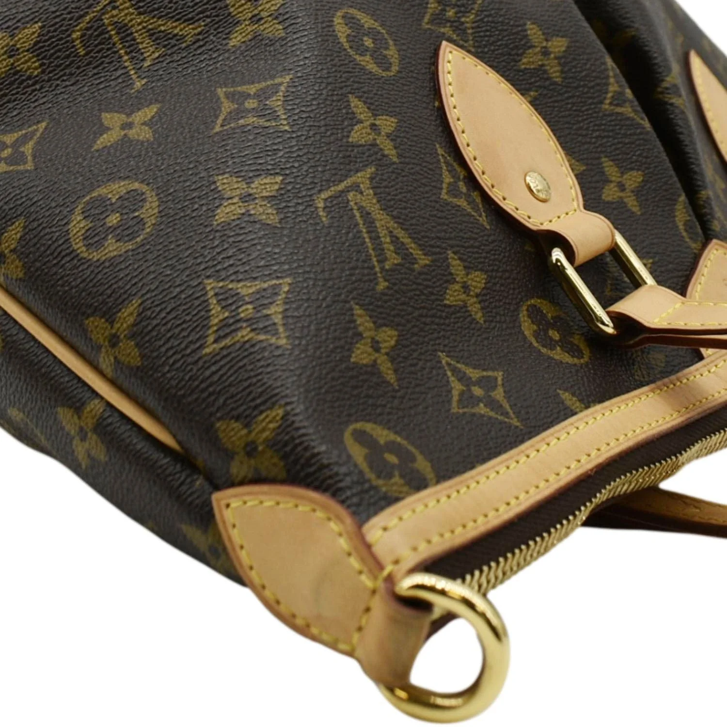 LOUIS VUITTON Palermo PM Monogram Canvas Shoulder Bag Brown - Image 6