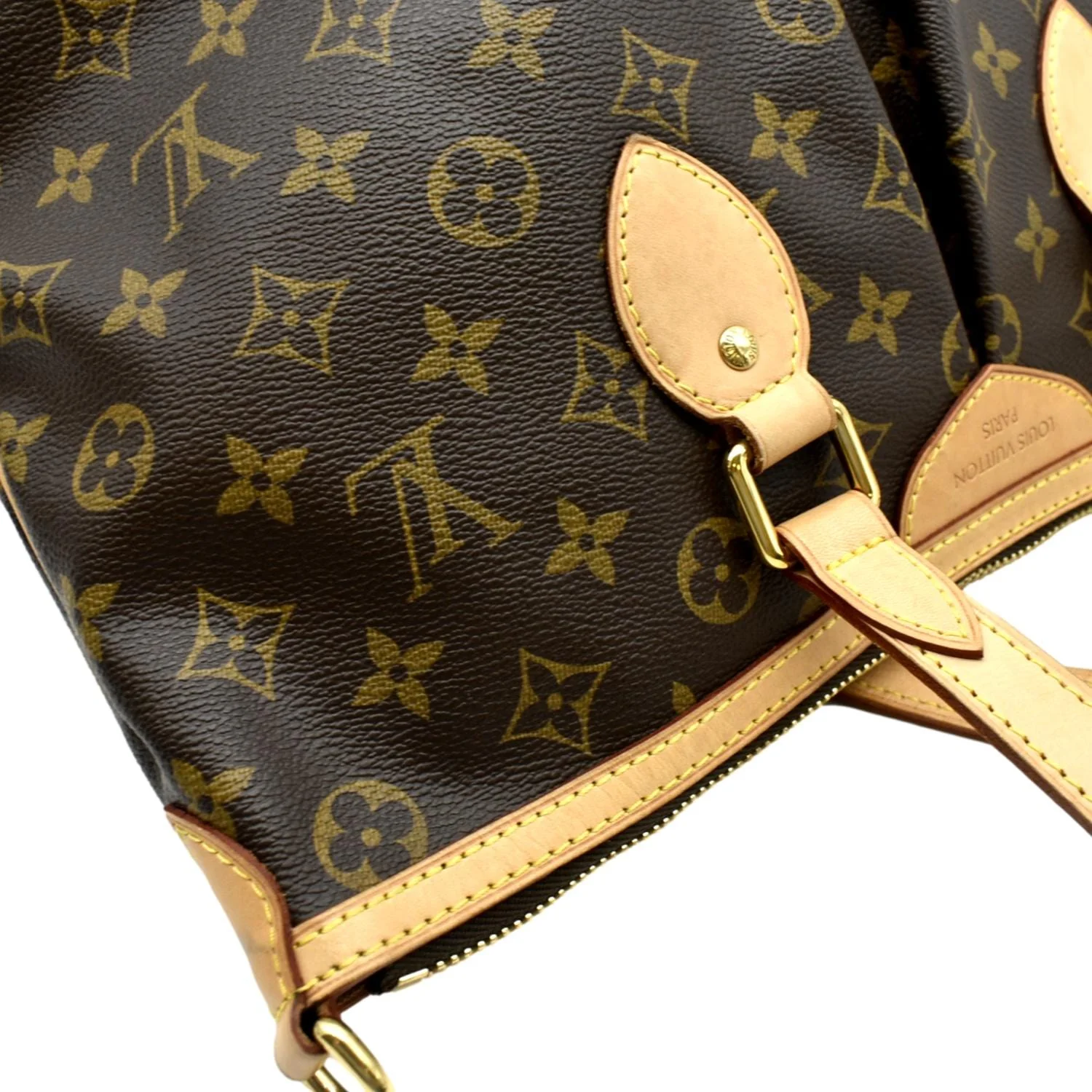 LOUIS VUITTON Palermo PM Monogram Canvas Shoulder Bag Brown - Image 7