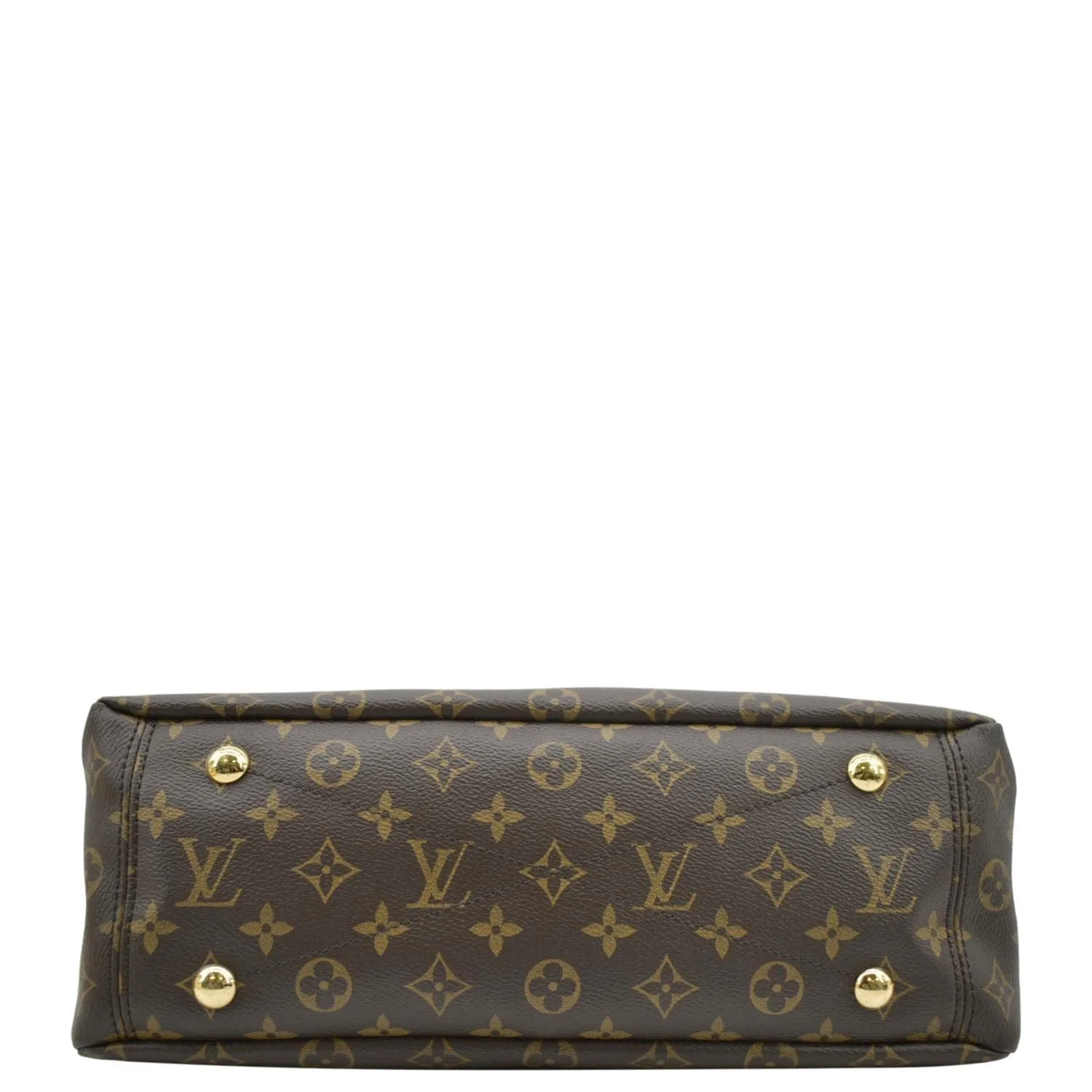 LOUIS VUITTON Pallas MM Monogram Canvas Shoulder Bag Brown - Image 10
