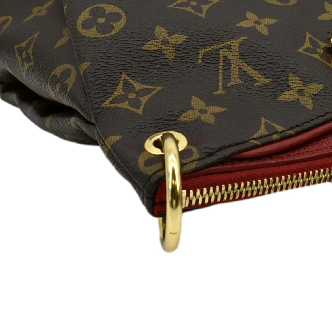 LOUIS VUITTON Pallas MM Monogram Canvas Shoulder Bag Brown - Image 7