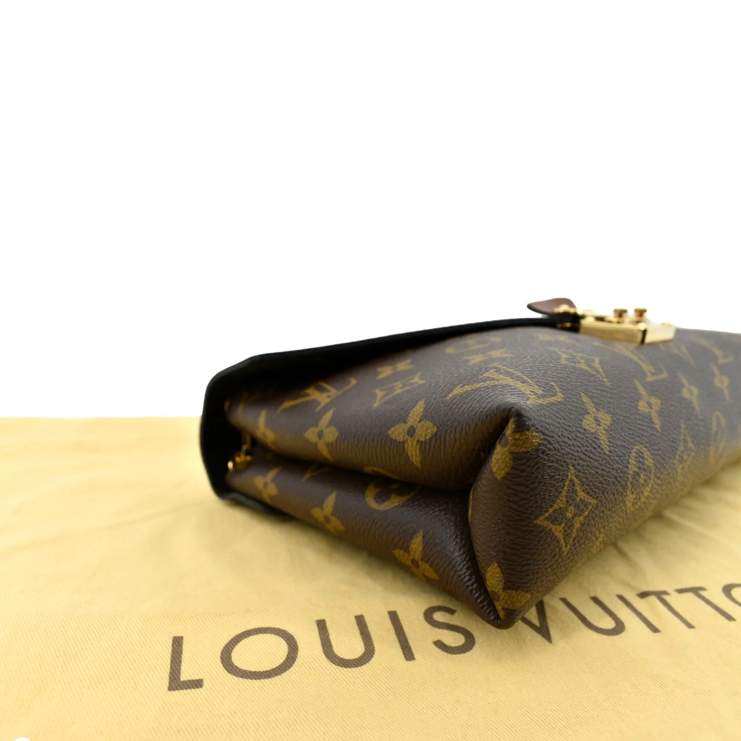 LOUIS VUITTON Pallas Chain Monogram Canvas Crossbody Bag Brown - Image 8