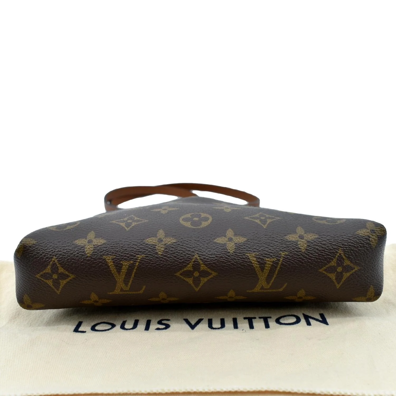 LOUIS VUITTON Pallas Monogram Canvas Clutch Crossbody Bag Brown - Image 11