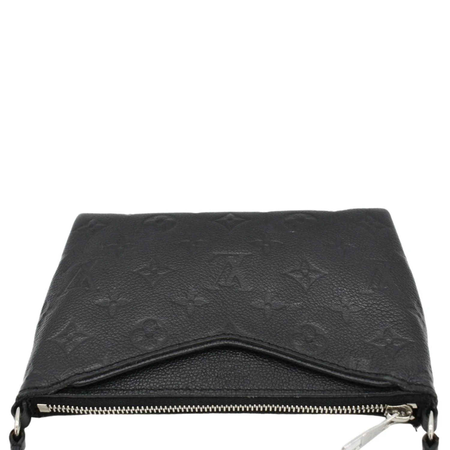 LOUIS VUITTON Pallas Monogram Empreinte Clutch Crossbody Bag Black - Image 4