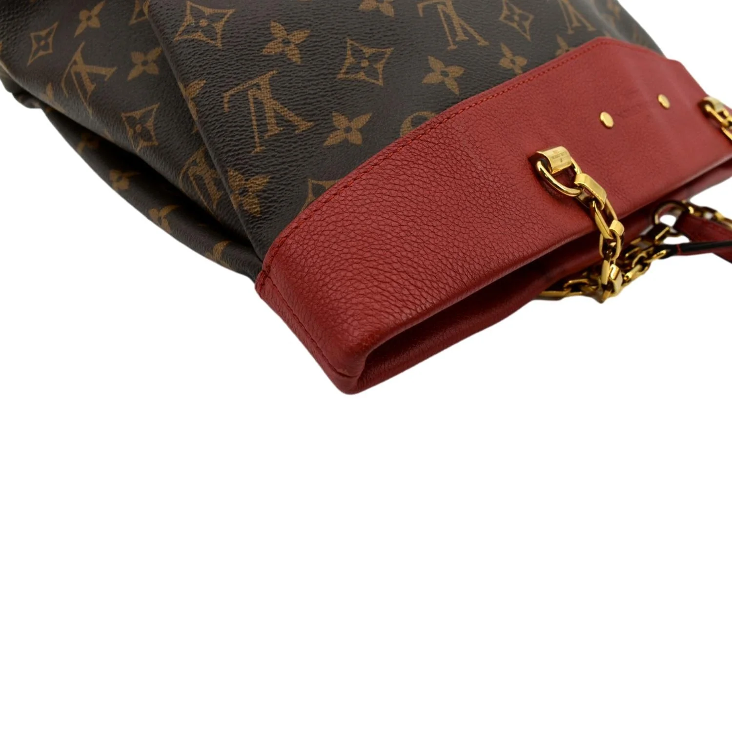 LOUIS VUITTON Pallas Shopper Chain Monogram Canvas Shoulder Bag Brown - Image 6