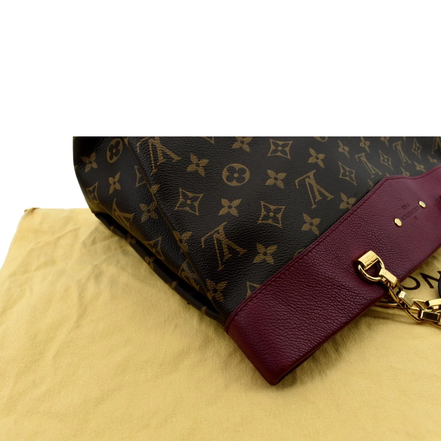LOUIS VUITTON Pallas Shopper Chain Monogram Canvas Shoulder Bag Brown - Image 6