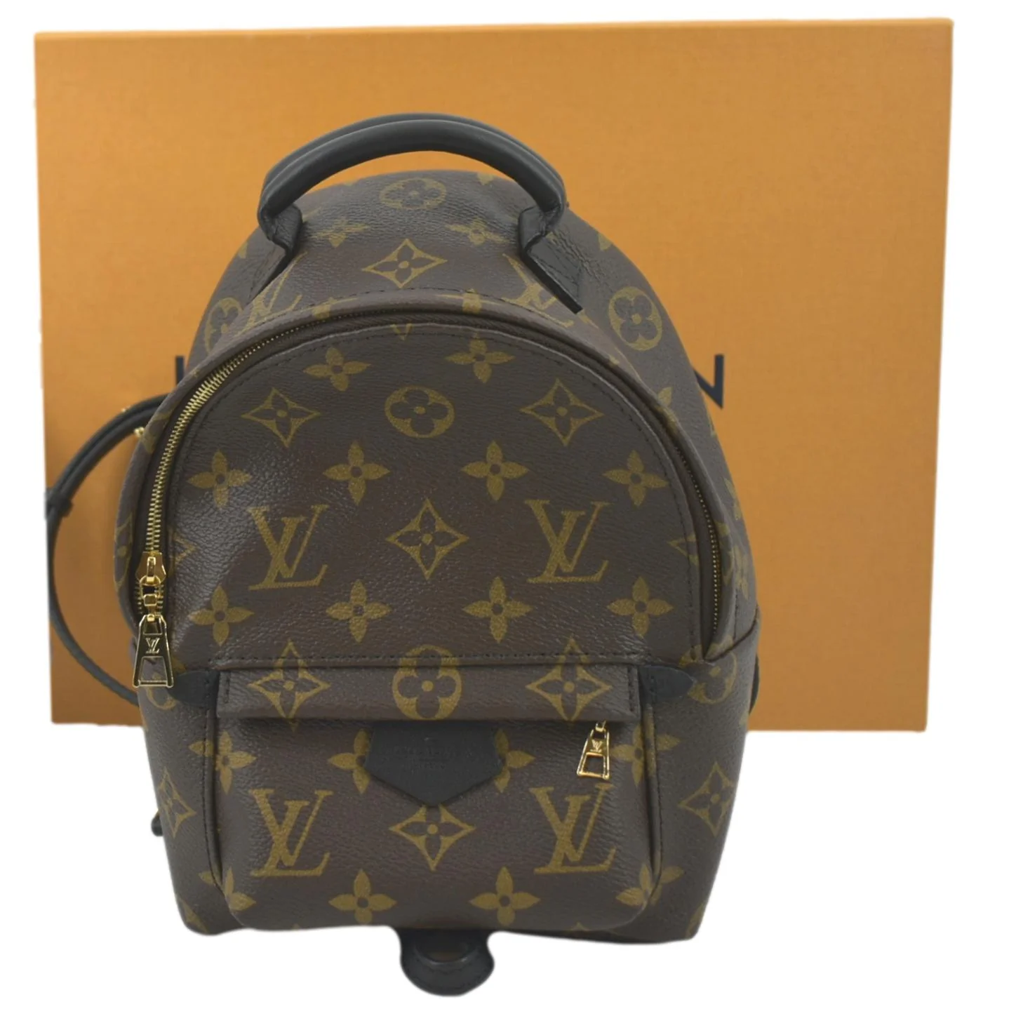 LOUIS VUITTON Palm Springs Mini Monogram Canvas Backpack Brown - Image 3