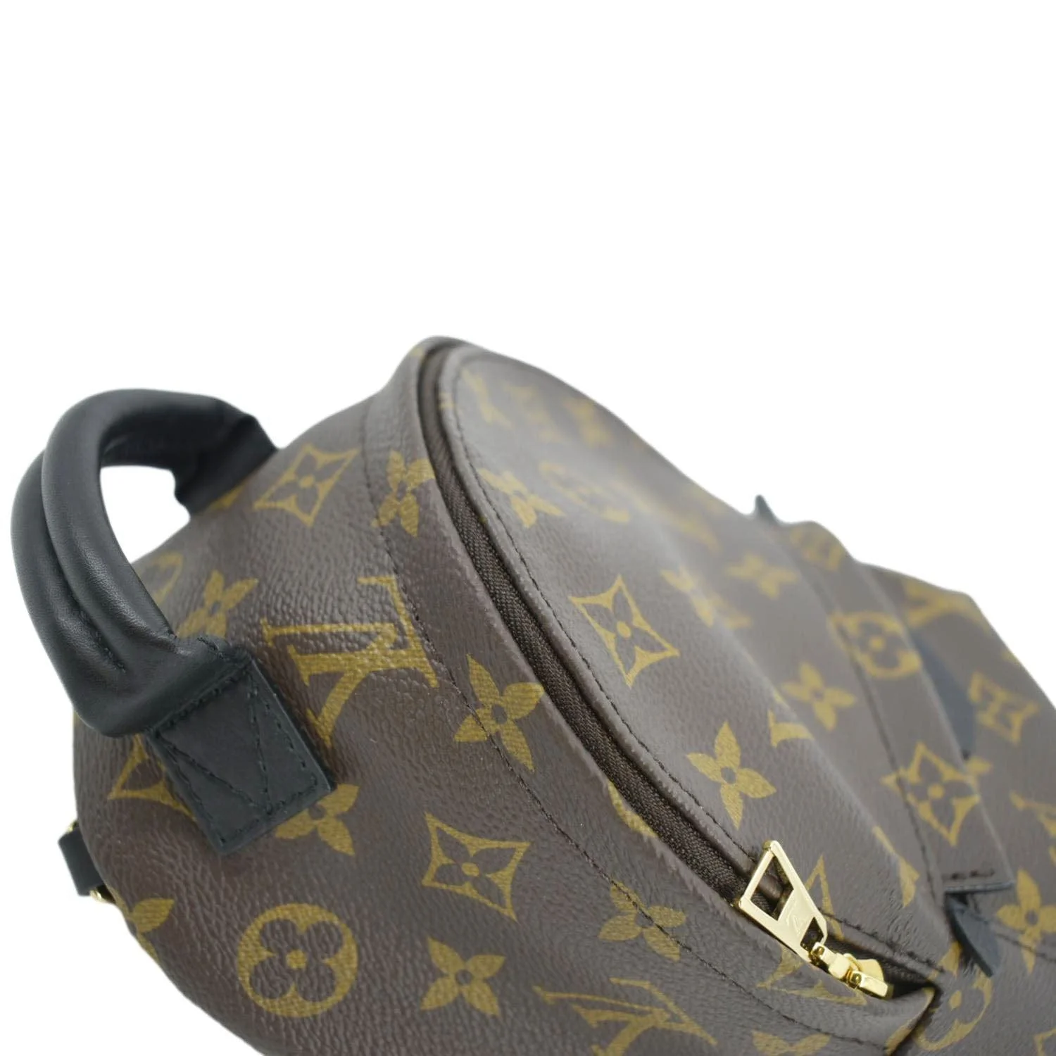LOUIS VUITTON Palm Springs Mini Monogram Canvas Backpack Brown - Image 7