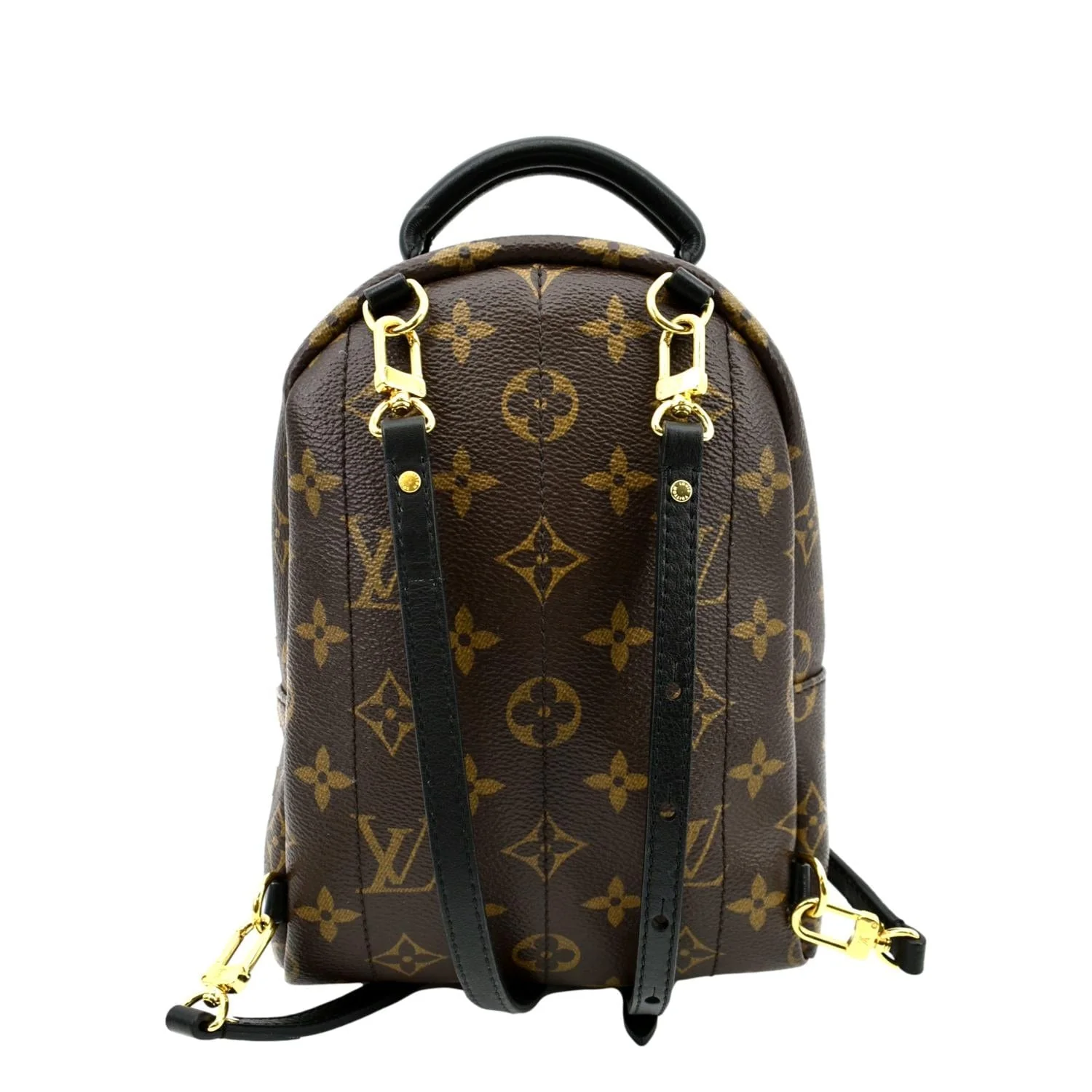 LOUIS VUITTON Palm Springs Mini Monogram Canvas Backpack Brown - Image 3