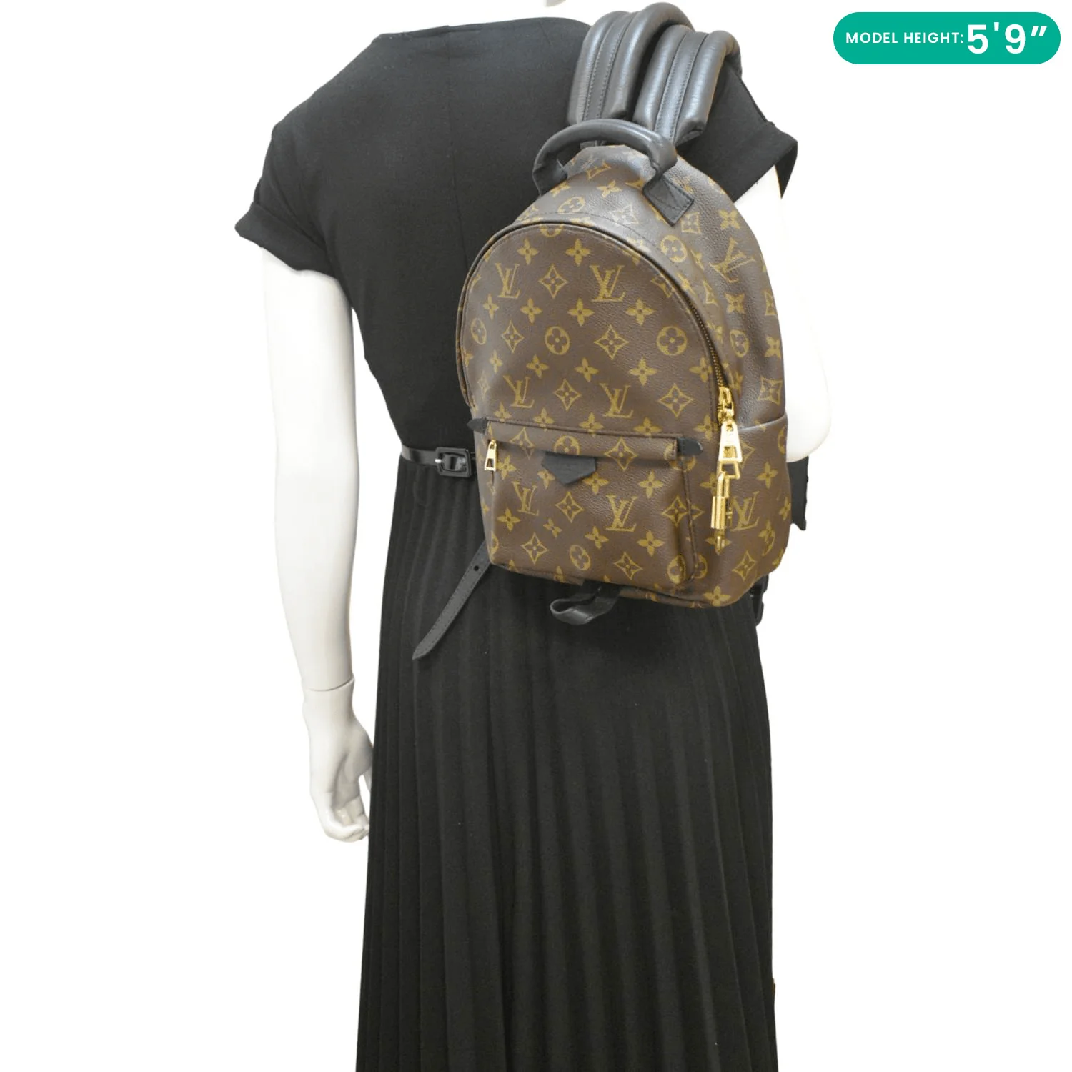 LOUIS VUITTON Palm Springs PM Monogram Canvas Backpack Brown - Image 2