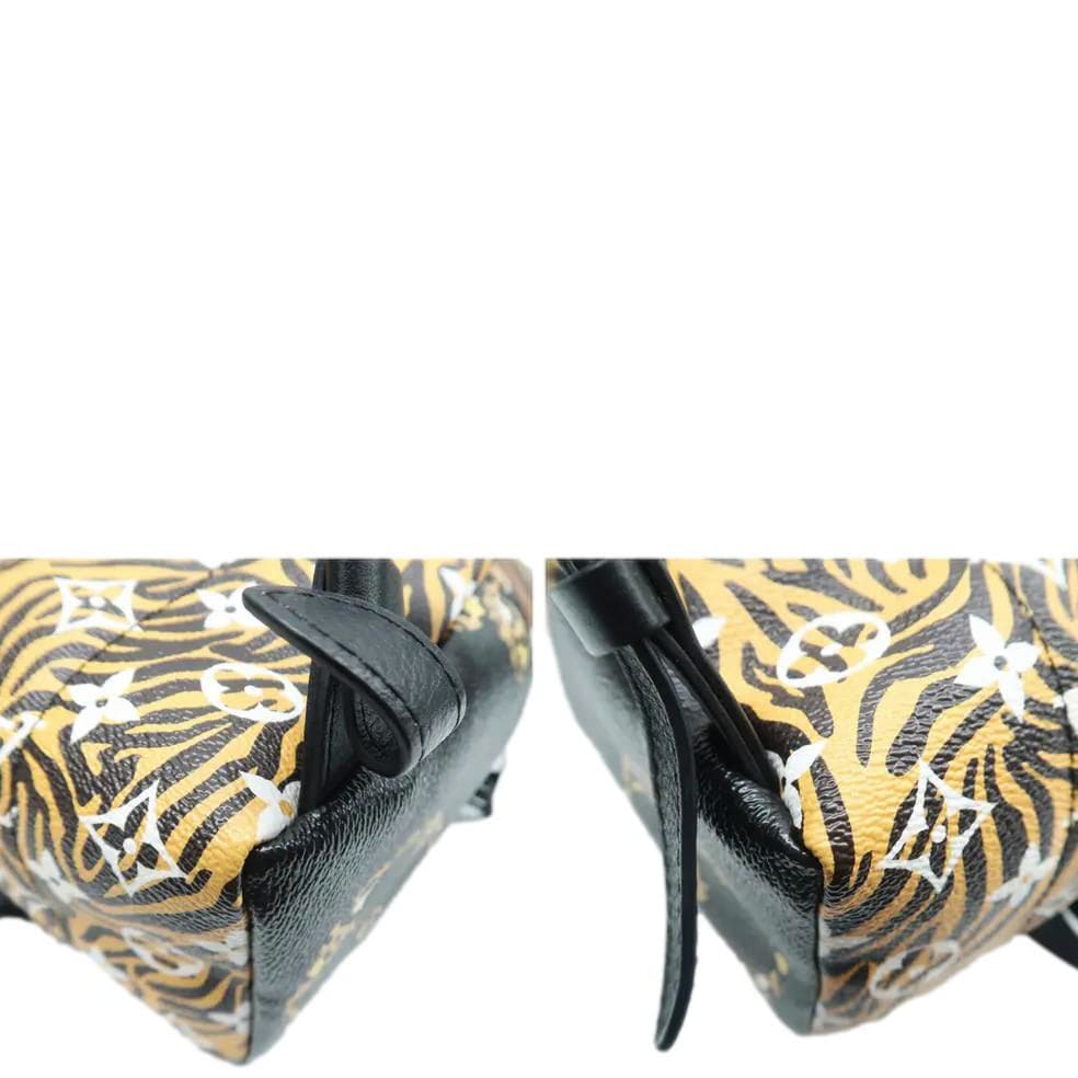 LOUIS VUITTON Palm Springs Jungle PM Monogram Giant Backpack Black - Image 8