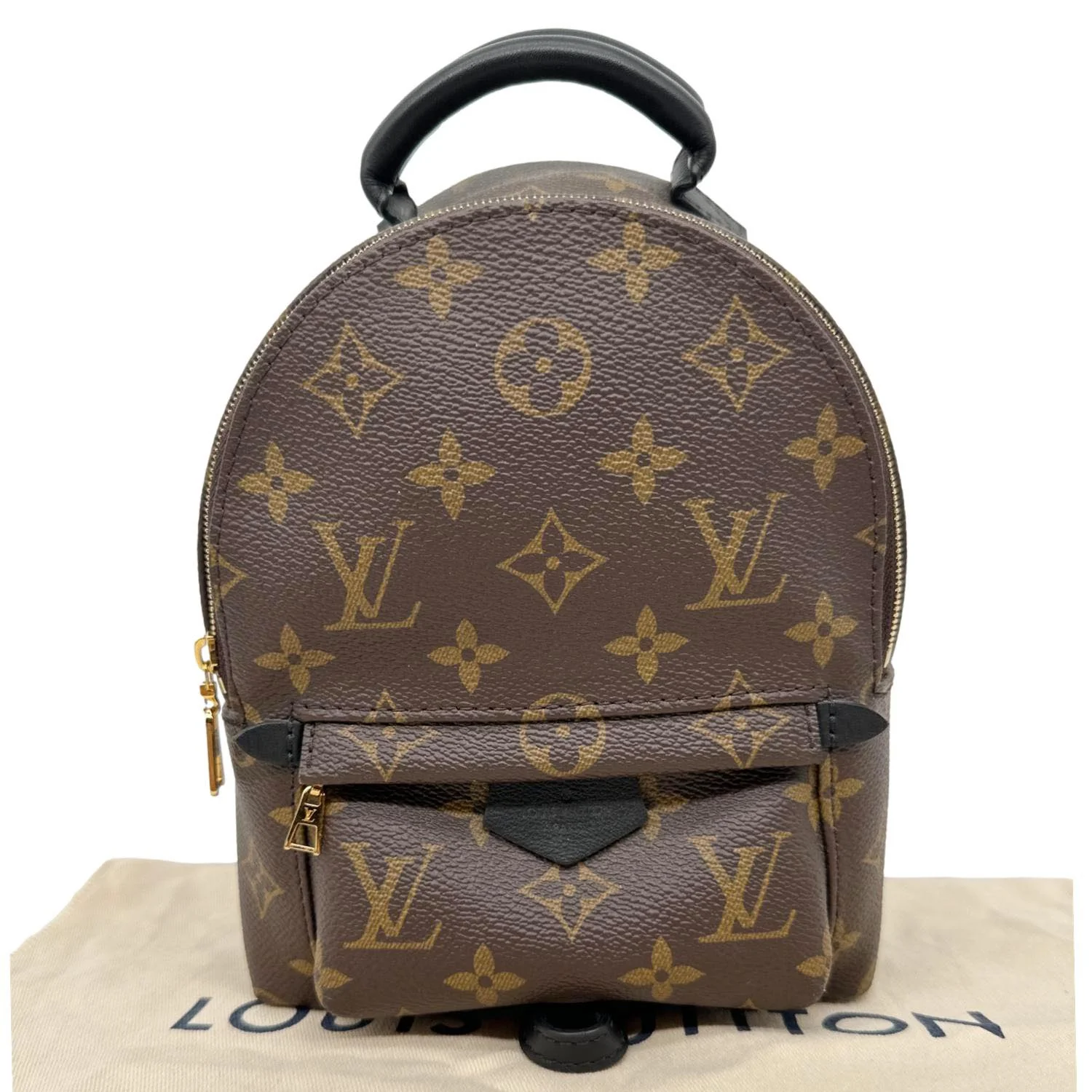 LOUIS VUITTON Palm Spring Mini Monogram Canvas Backpack Brown - Image 3