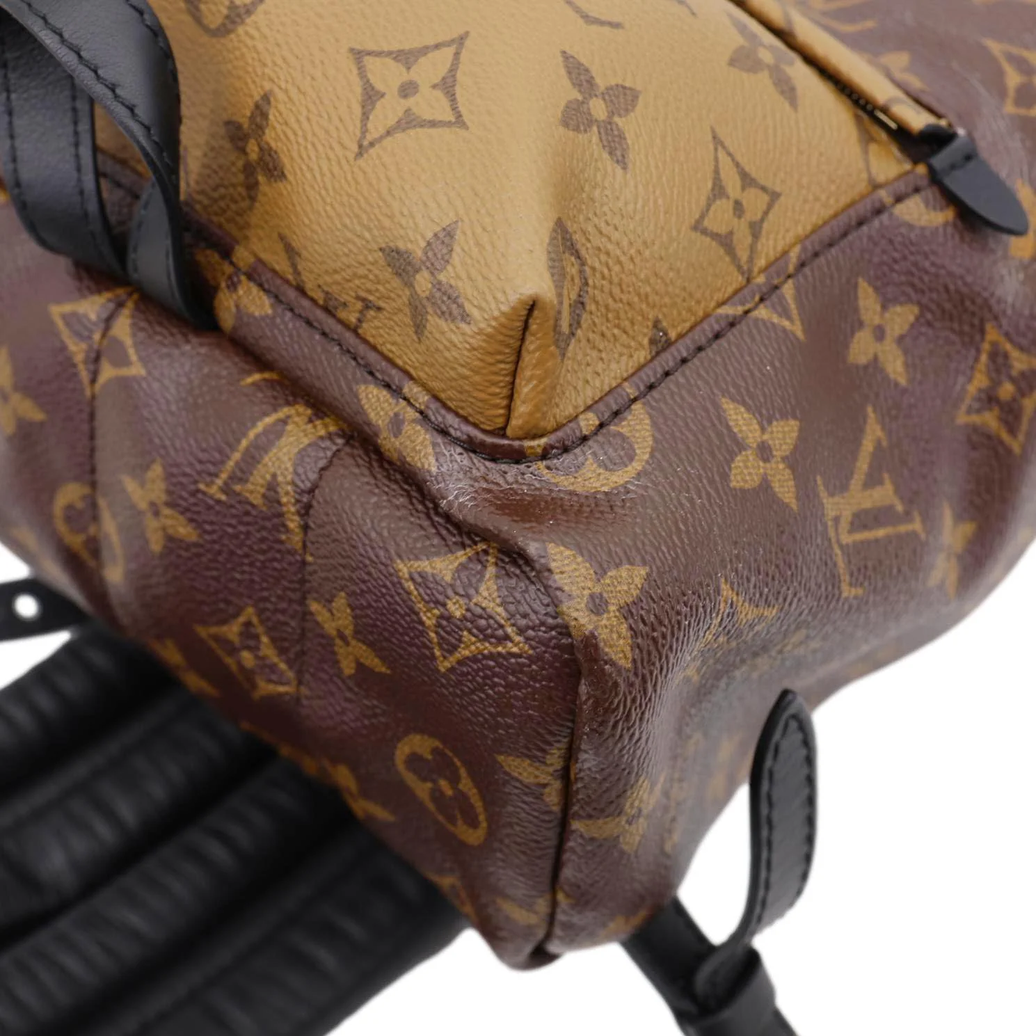 LOUIS VUITTON Palm Springs PM Monogram Reverse Canvas Backpack Brown - Image 8