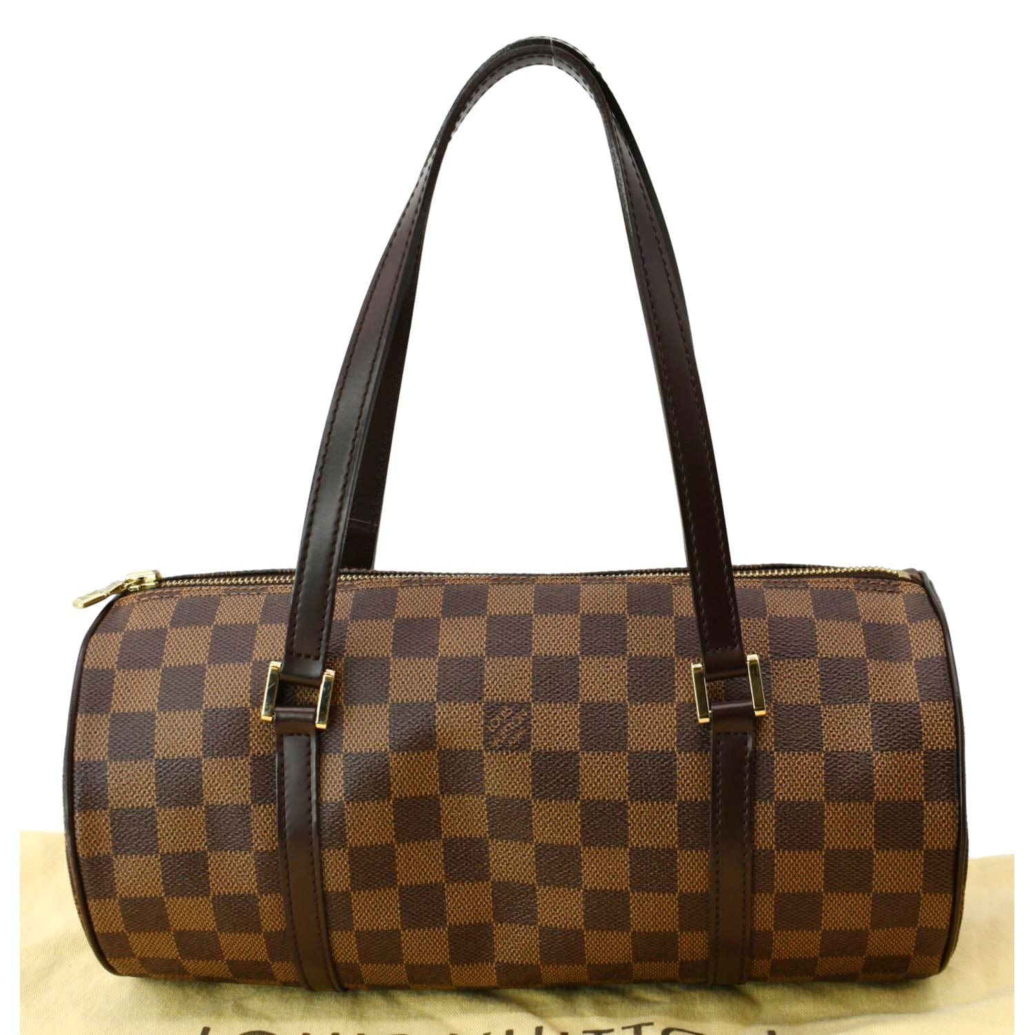 LOUIS VUITTON Papillon Damier Ebene Shoulder Bag Brown - Image 4