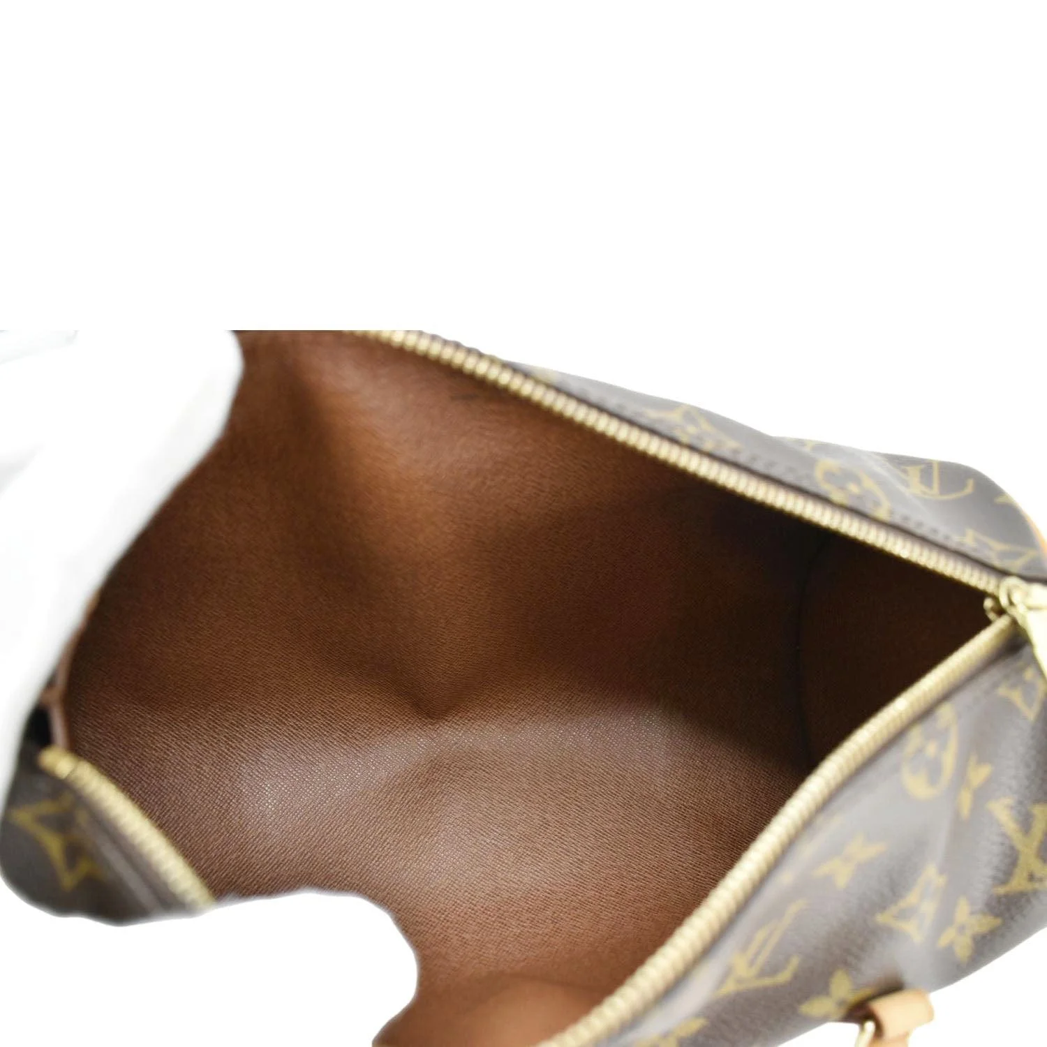 LOUIS VUITTON Papillon 26 Monogram Canvas Satchel Bag Brown - Image 11
