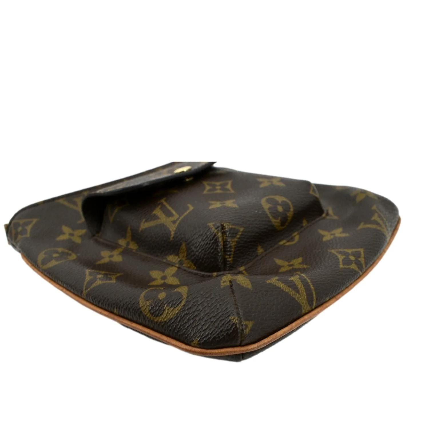 LOUIS VUITTON Partition Monogram Canvas Wristlet Clutch Bag Brown - Image 10