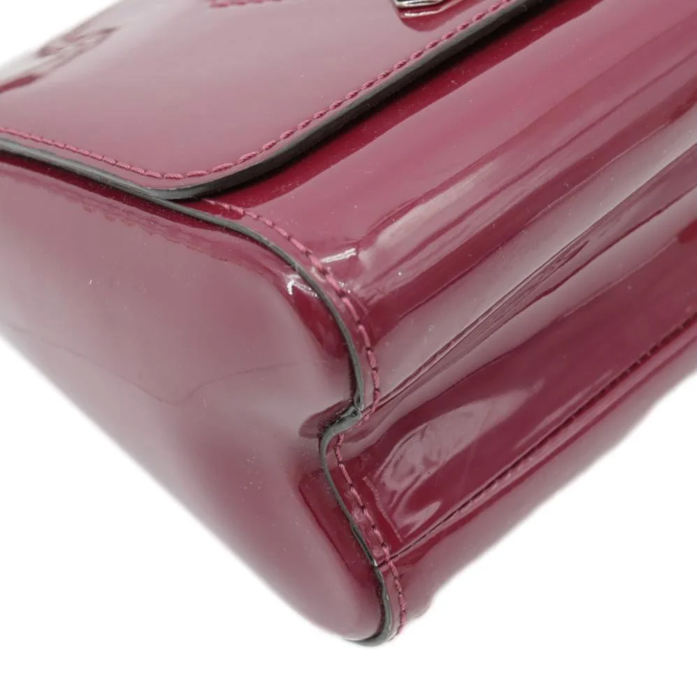 LOUIS VUITTON Twist PM Monogram Patent Leather Shoulder Bag Red - Image 9