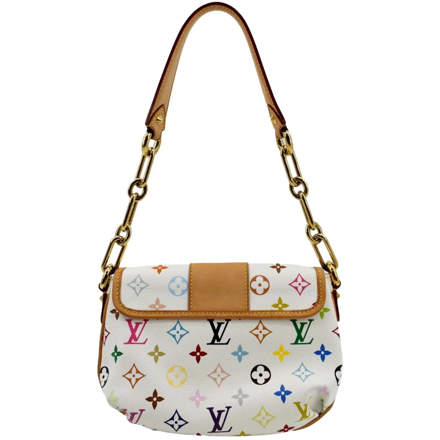 LOUIS VUITTON Patti White Monogram Shoulder Bag Multicolor - Image 2
