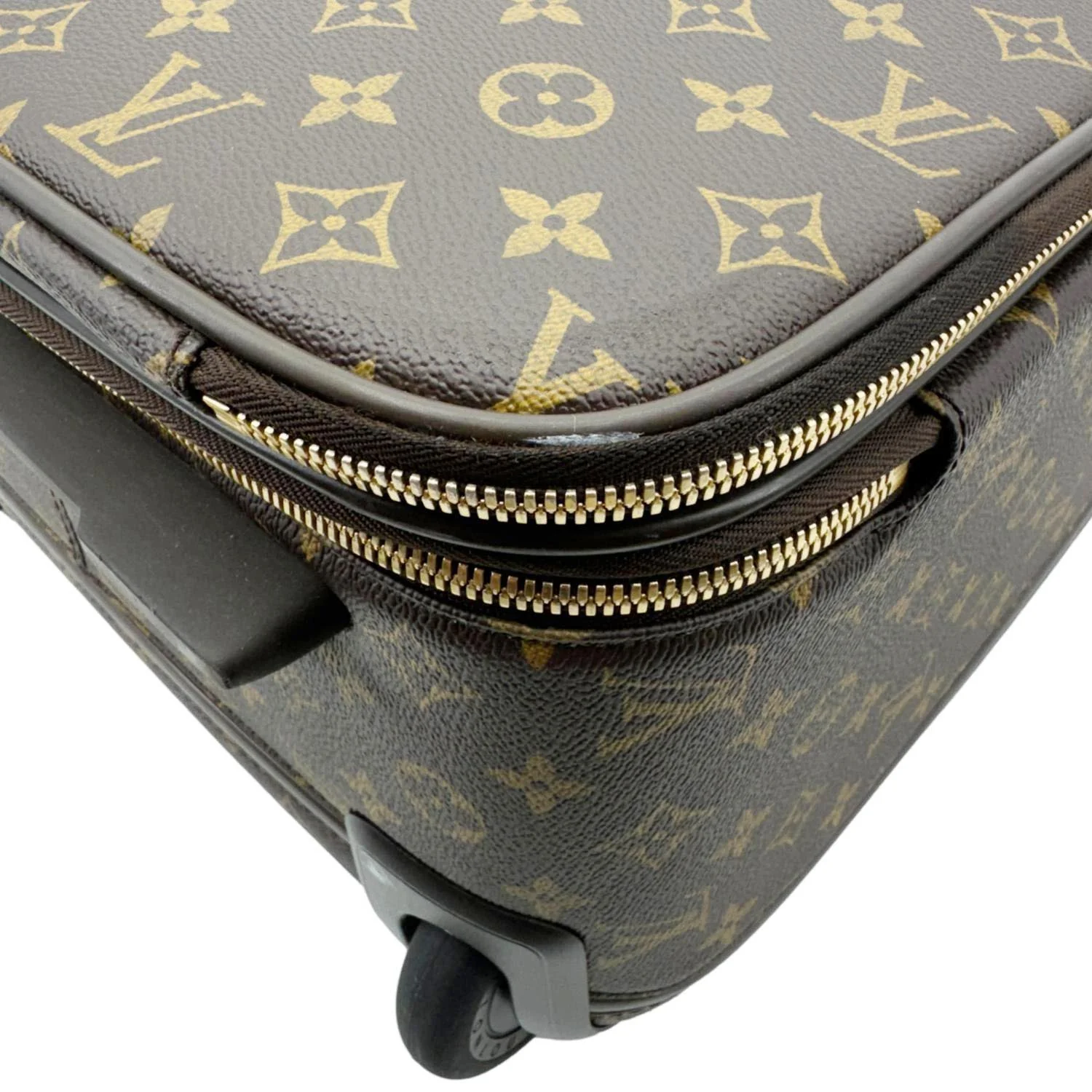 LOUIS VUITTON Pegase 55 Business Luggage Monogram Canvas Travel Bag Brown - Image 9