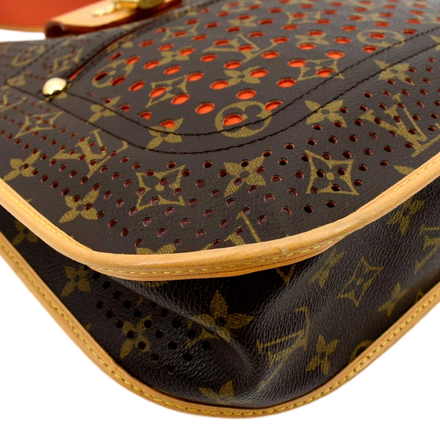 LOUIS VUITTON Perforated Musette Monogram Canvas Crossbody Bag Brown - Image 11