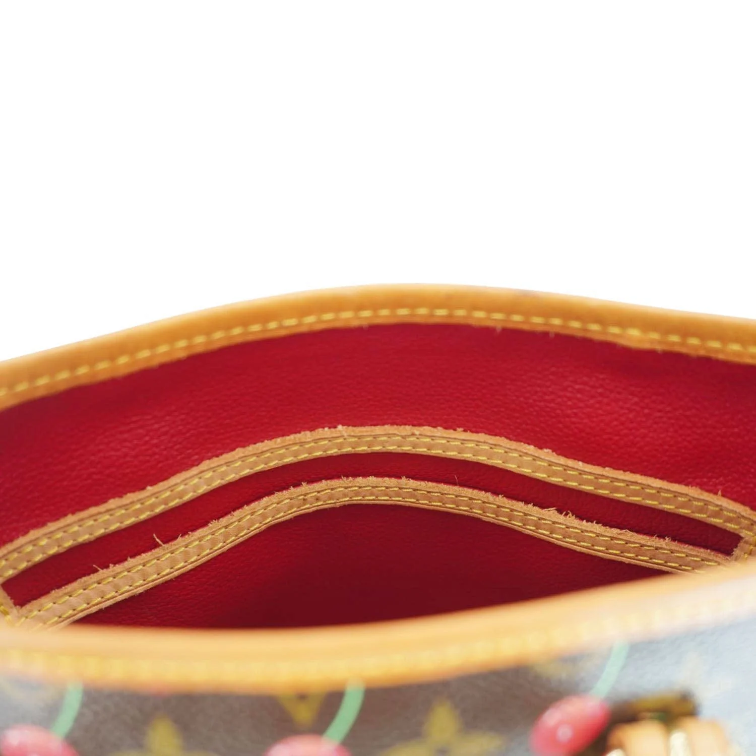 LOUIS VUITTON Monogram Cerises Cherry Bucket Bag Brown - Image 13