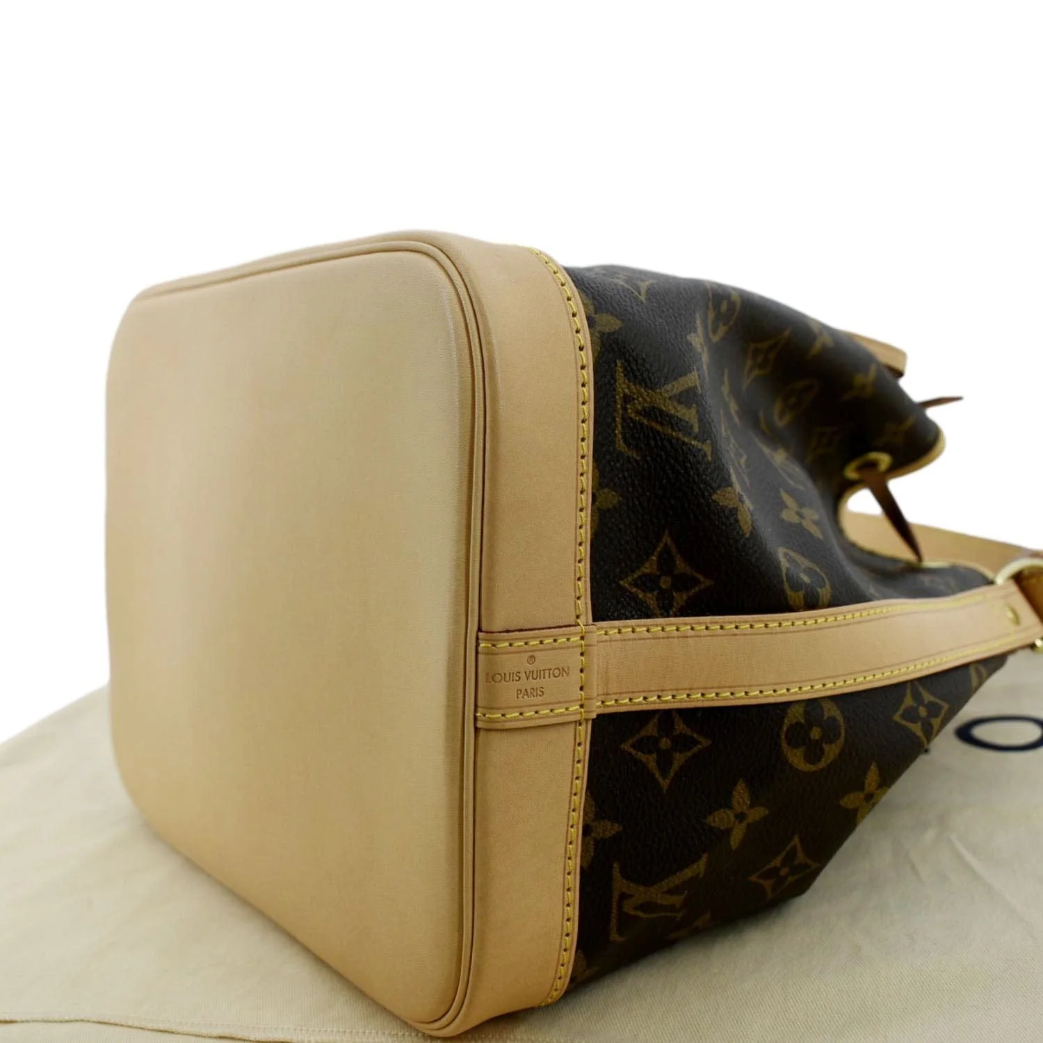LOUIS VUITTON Petit Noe NM Monogram Canvas Shoulder Bag Brown - Image 7