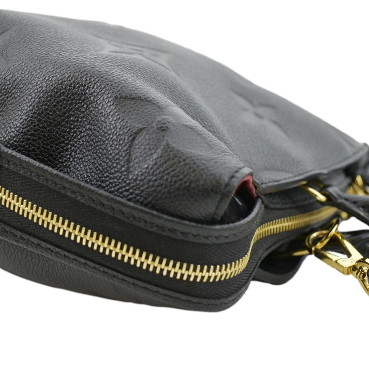 LOUIS VUITTON Petit Palais Monogram Empreinte Leather Shoulder Bag Black - Image 6