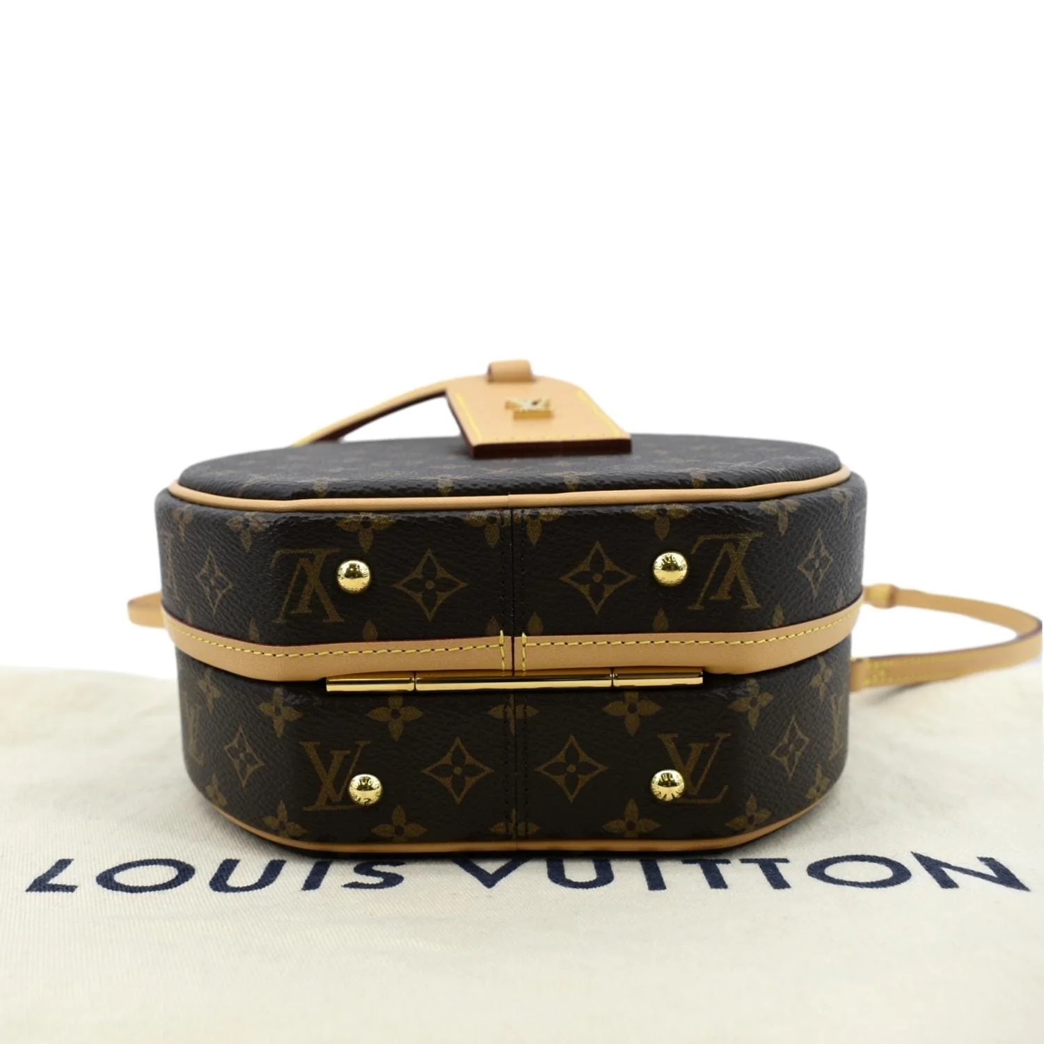 LOUIS VUITTON Petite Boite Chapeau Monogram Canvas Shoulder Bag Brown - Image 9