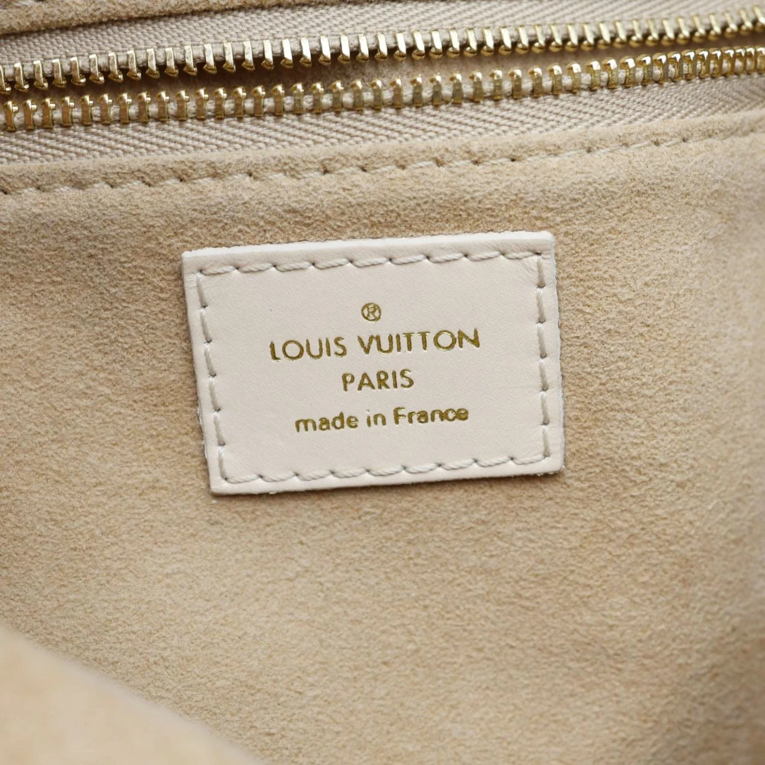 LOUIS VUITTON Petite Malle Souple Monogram Empreinte Leather Shoulder Bag Cream - Image 13