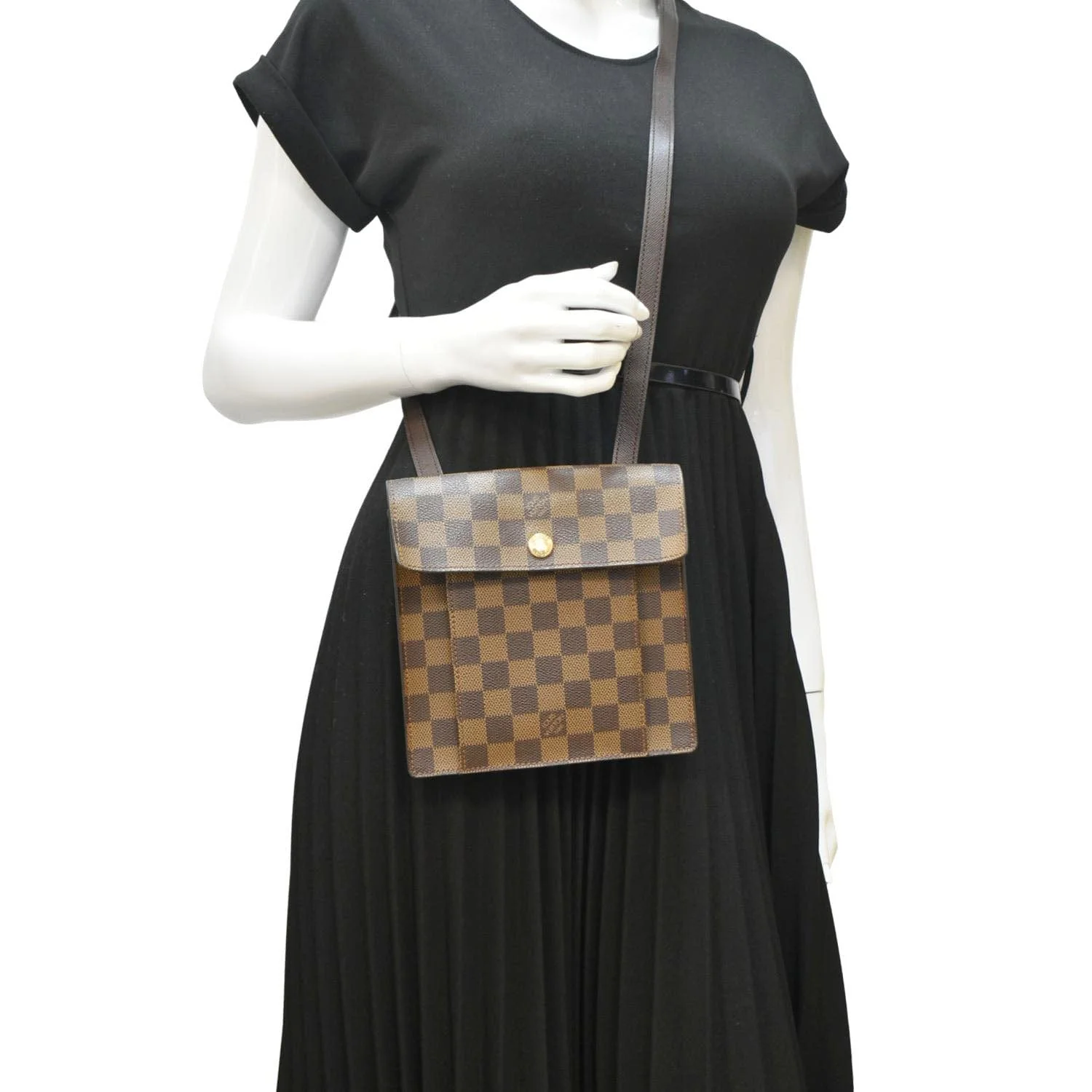 LOUIS VUITTON Pimlico Damier Ebene Crossbody Bag Brown - Image 2