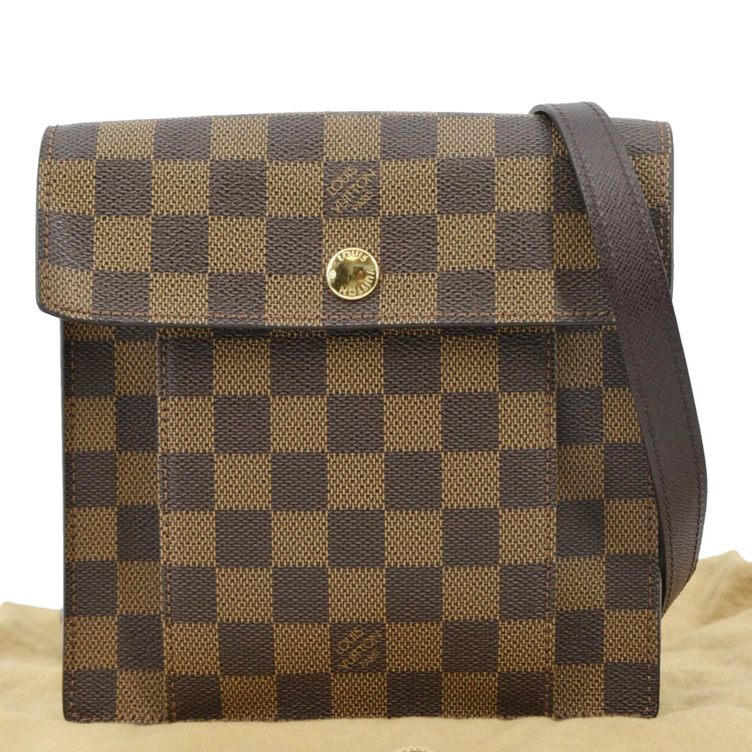 LOUIS VUITTON Pimlico Damier Ebene Crossbody Bag Brown - Image 3