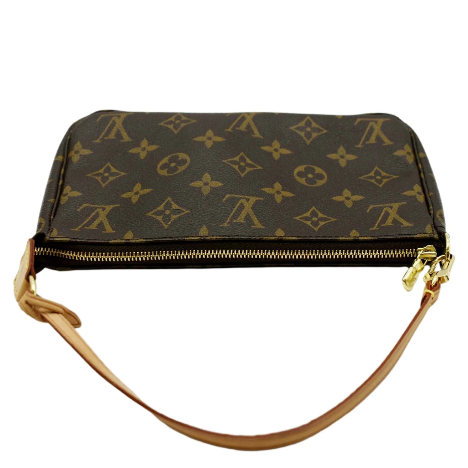 LOUIS VUITTON Pochette Accessoires Monogram Canvas Pouch Bag Brown - Image 5
