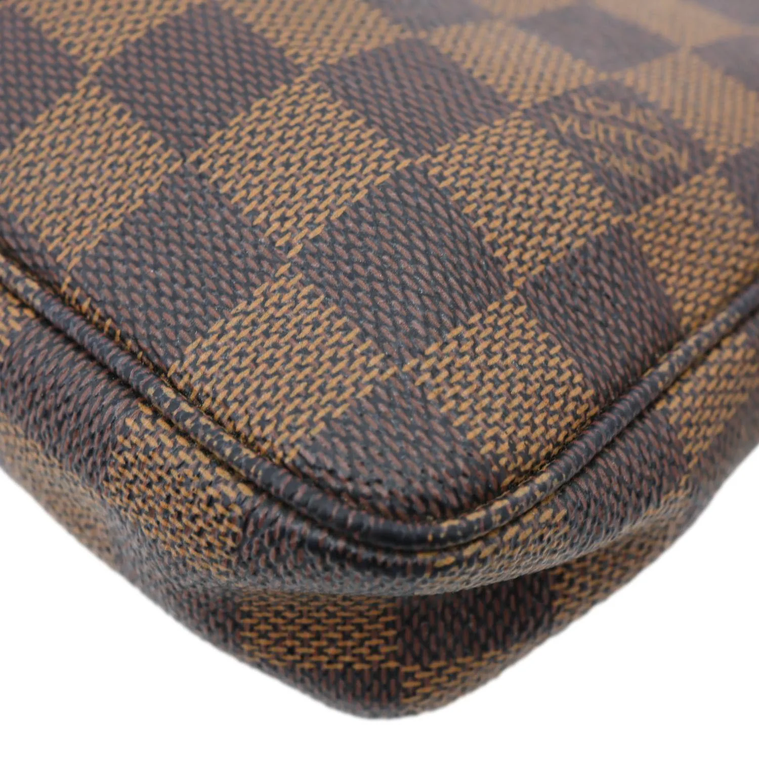 LOUIS VUITTON Pochette Accessoires Damier Ebene Pouch Brown - Image 10
