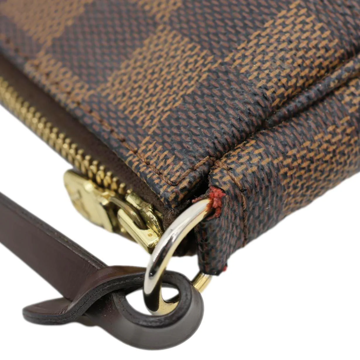 LOUIS VUITTON Pochette Accessoires Damier Ebene Pouch Brown - Image 11
