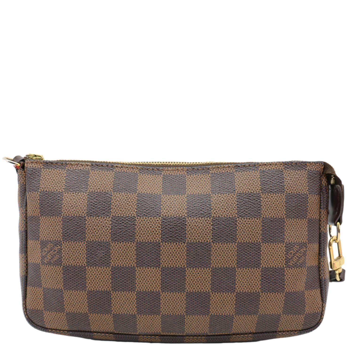 LOUIS VUITTON Pochette Accessoires Damier Ebene Pouch Brown - Image 4