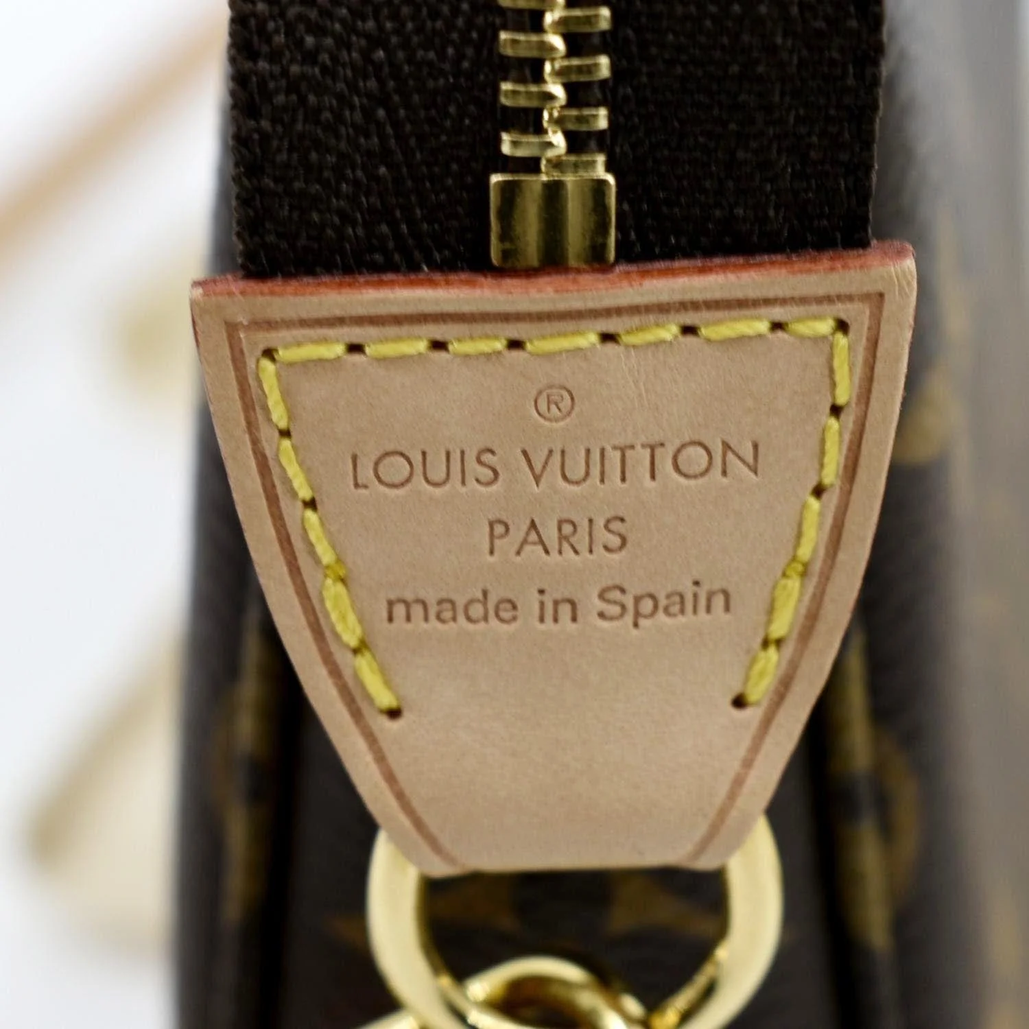 LOUIS VUITTON Pochette Accessoires Monogram Canvas Pouch Bag Brown - Image 12